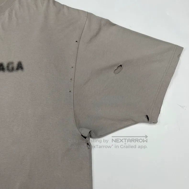 Balenciaga Balenciaga Gray blurred mosaic letter logo worn-out ripped Size US S / EU 44-46 / 1 - 4 Thumbnail
