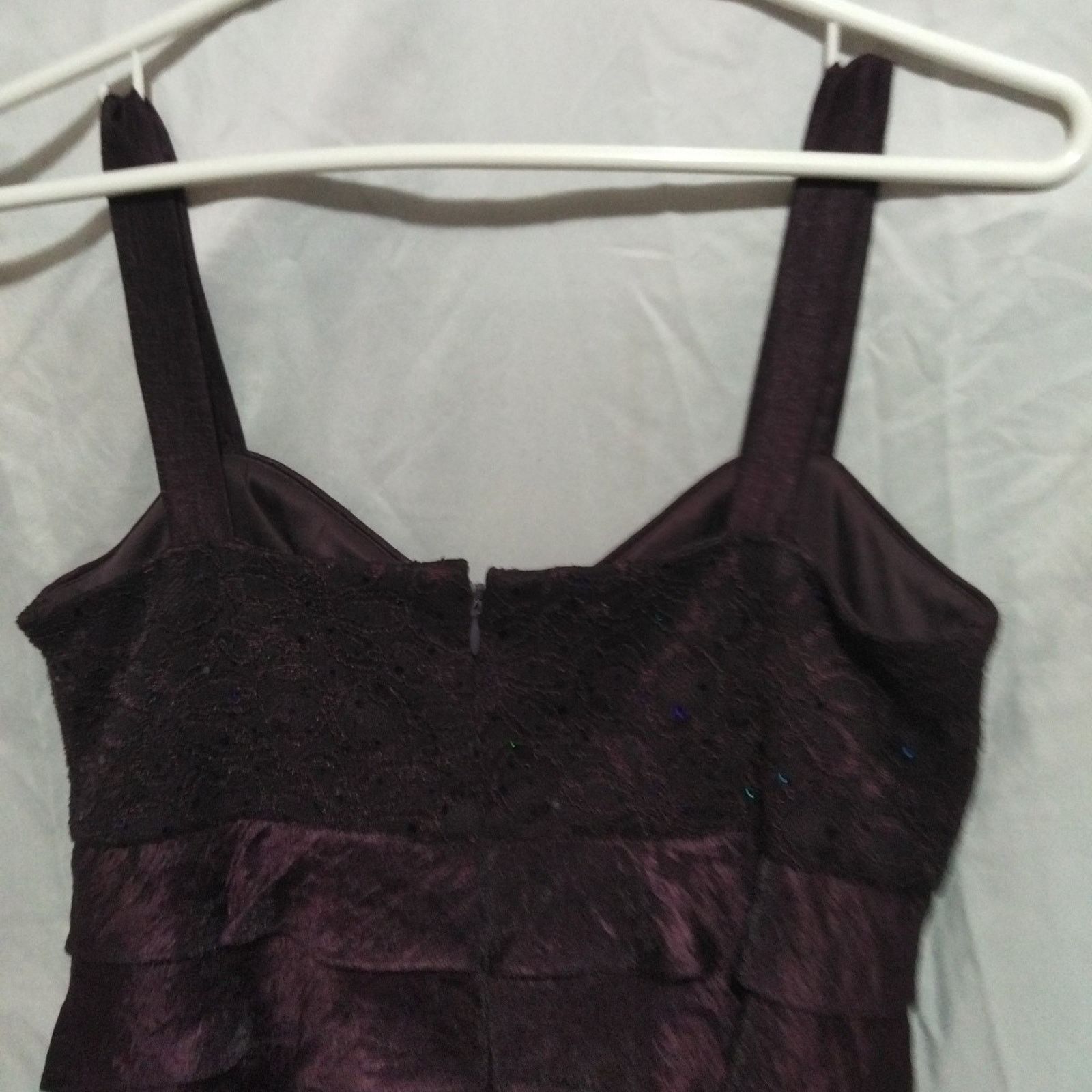 Other R&M Richards Tiered Dress Womens 8 Cocktail Sequin Lace Size M / US 6-8 / IT 42-44 - 12 Thumbnail