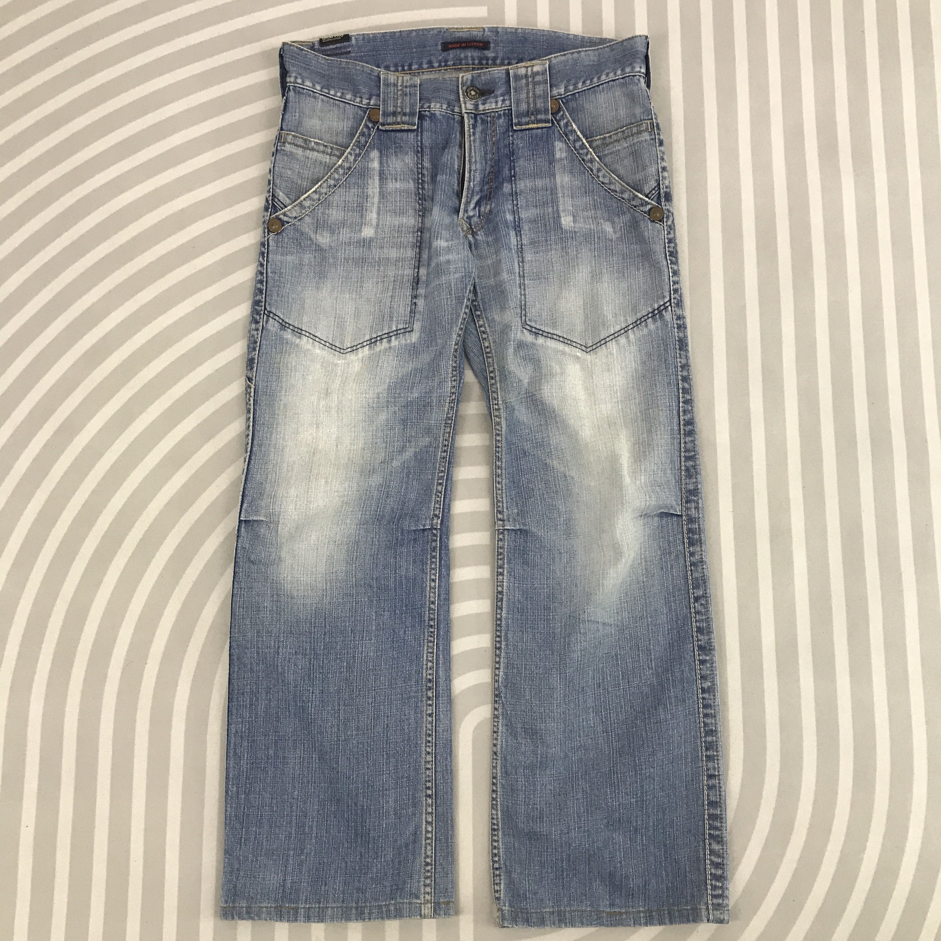 Japanese Brand × Vintage Vintage Blue Way Japan Union Made Baggy Jeans pants Size US 32 / EU 48 - 1 Thumbnail