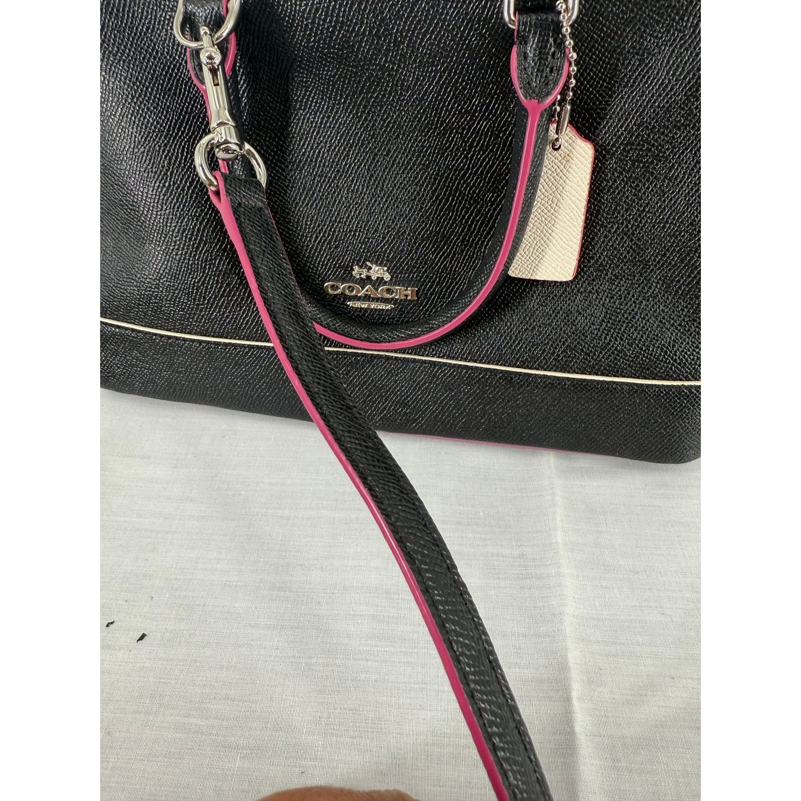 Coach Coach Mini Sierra Satchel F13310 Black Multi Edgepaint Size ONE SIZE - 17 Thumbnail