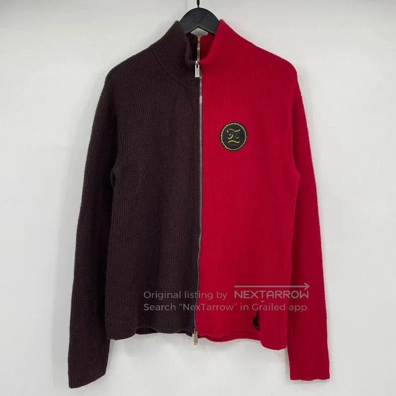 Fendi Fendi Colorblock Badge Wool Zip Jacket. Size US M / EU 48-50 / 2 - 1 Thumbnail