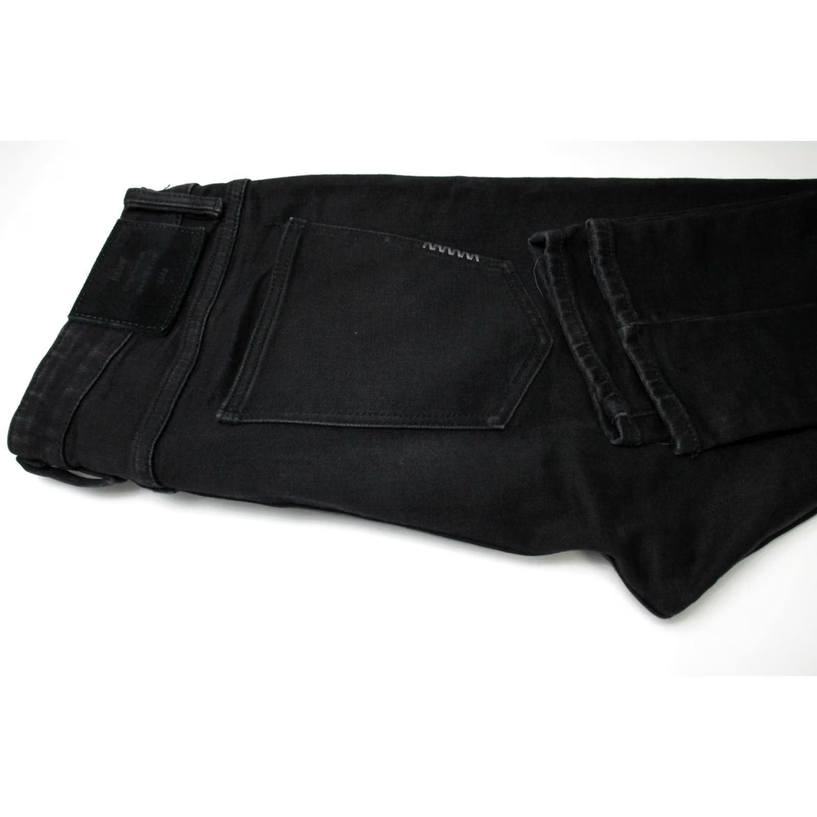Vintage NEUW Iggy Skinny Jeans Men's W33/L30 Stretch Button Fly Black Jeans Size US 33 - 5 Thumbnail