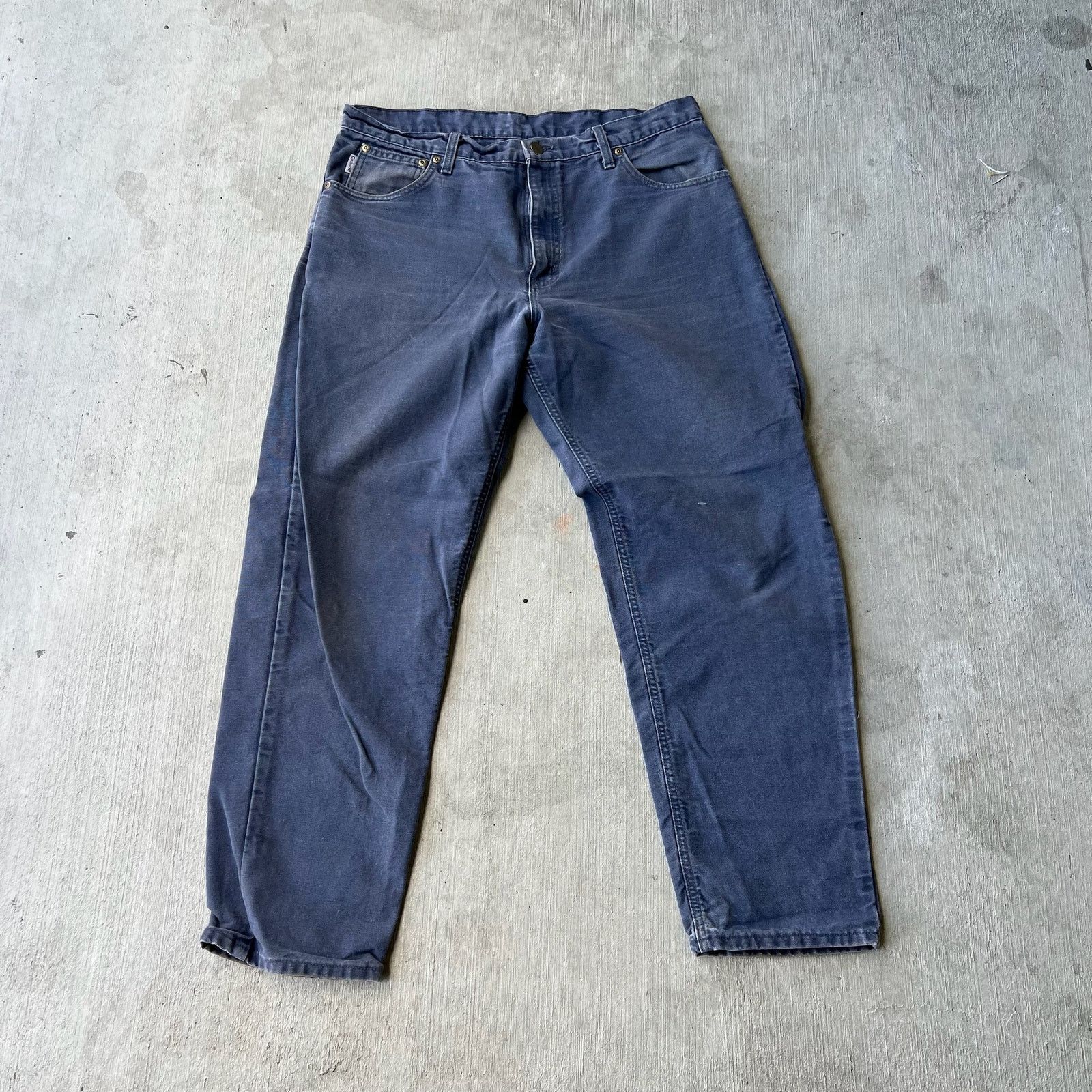 Carhartt × Vintage Carhartt ptb blue work wear carpenter pants Size US 35 - 3 Thumbnail