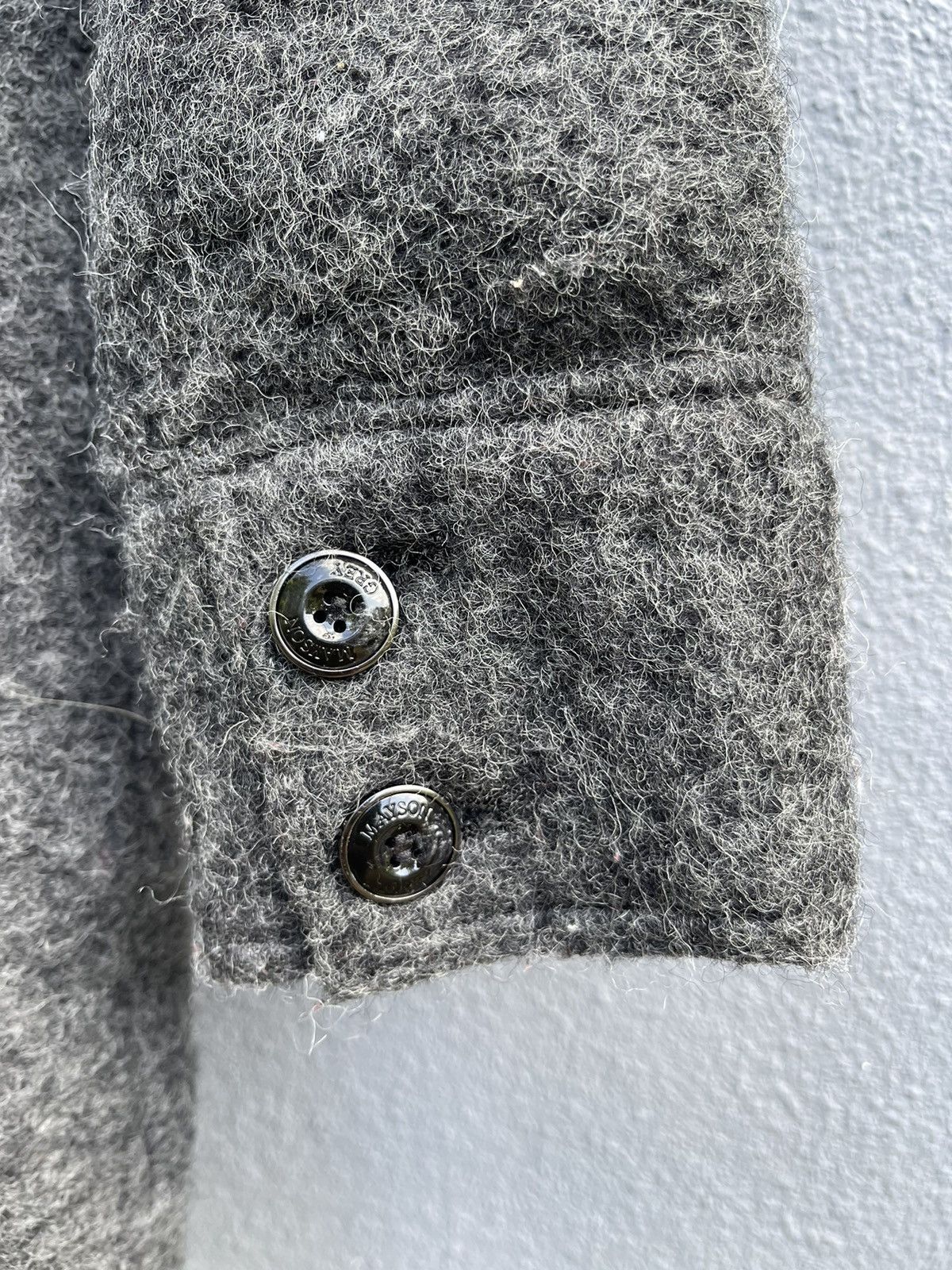 Designer Mayson Grey Wool-Blend Mid-Length Coat - Size 2 Size S / US 4 / IT 40 - 15 Thumbnail