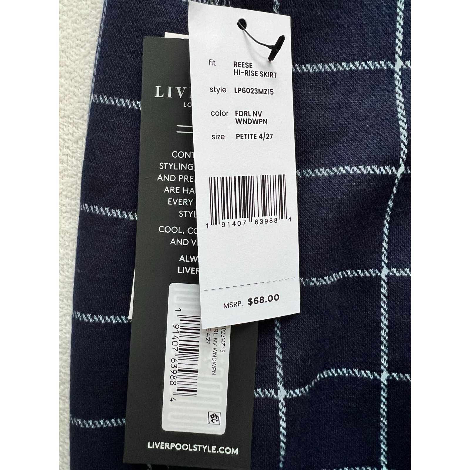 Other Liverpool Los Angeles High Rise Pencil Skirt Petite 4/27 Size 27" / US 4 / IT 40 - 6 Thumbnail