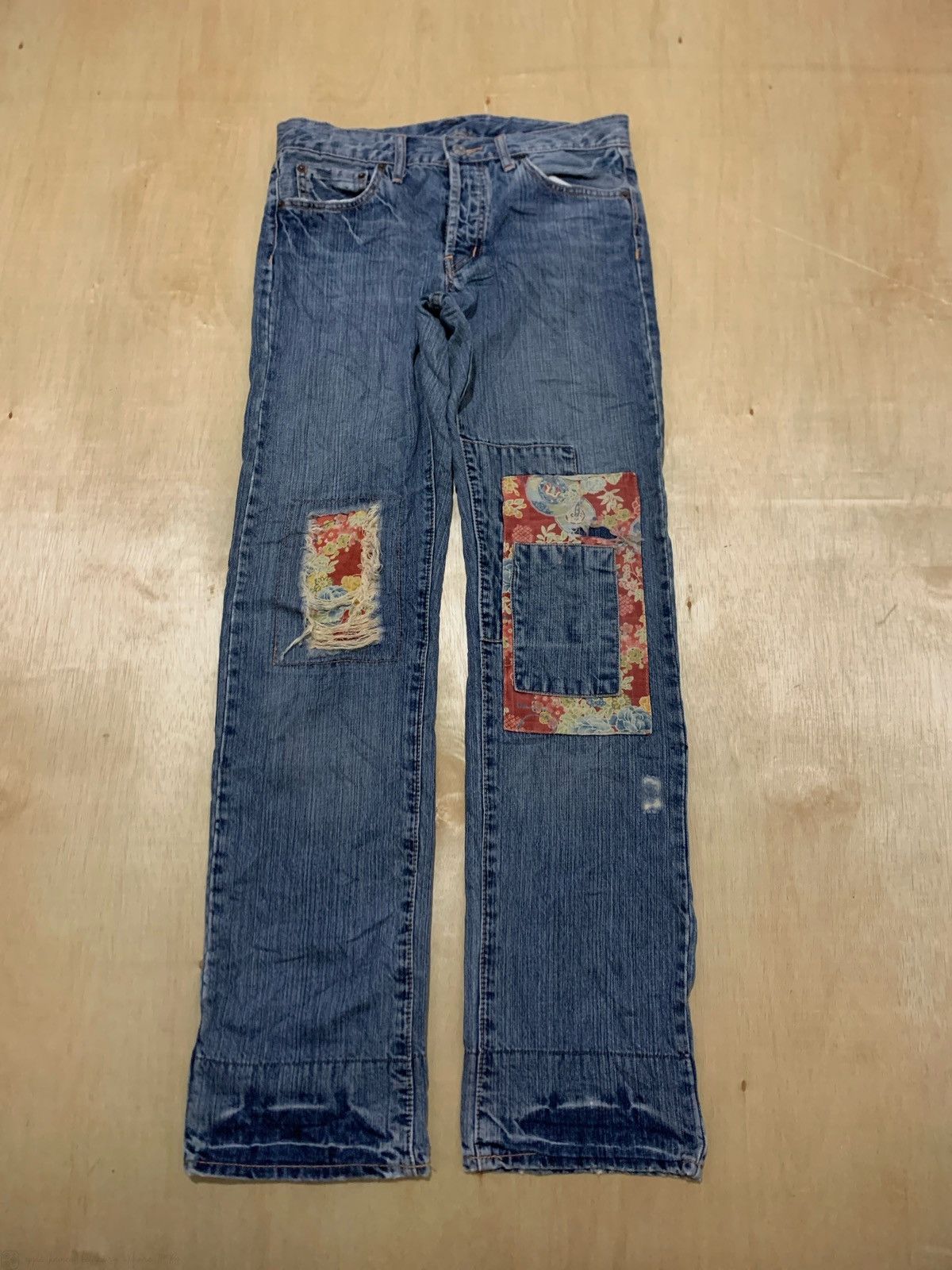 Hysteric Glamour × Japanese Brand Vintage Distressed Denim Takeo Kikuchi Denim Jeans Size US 32 / EU 48 - 1 Thumbnail