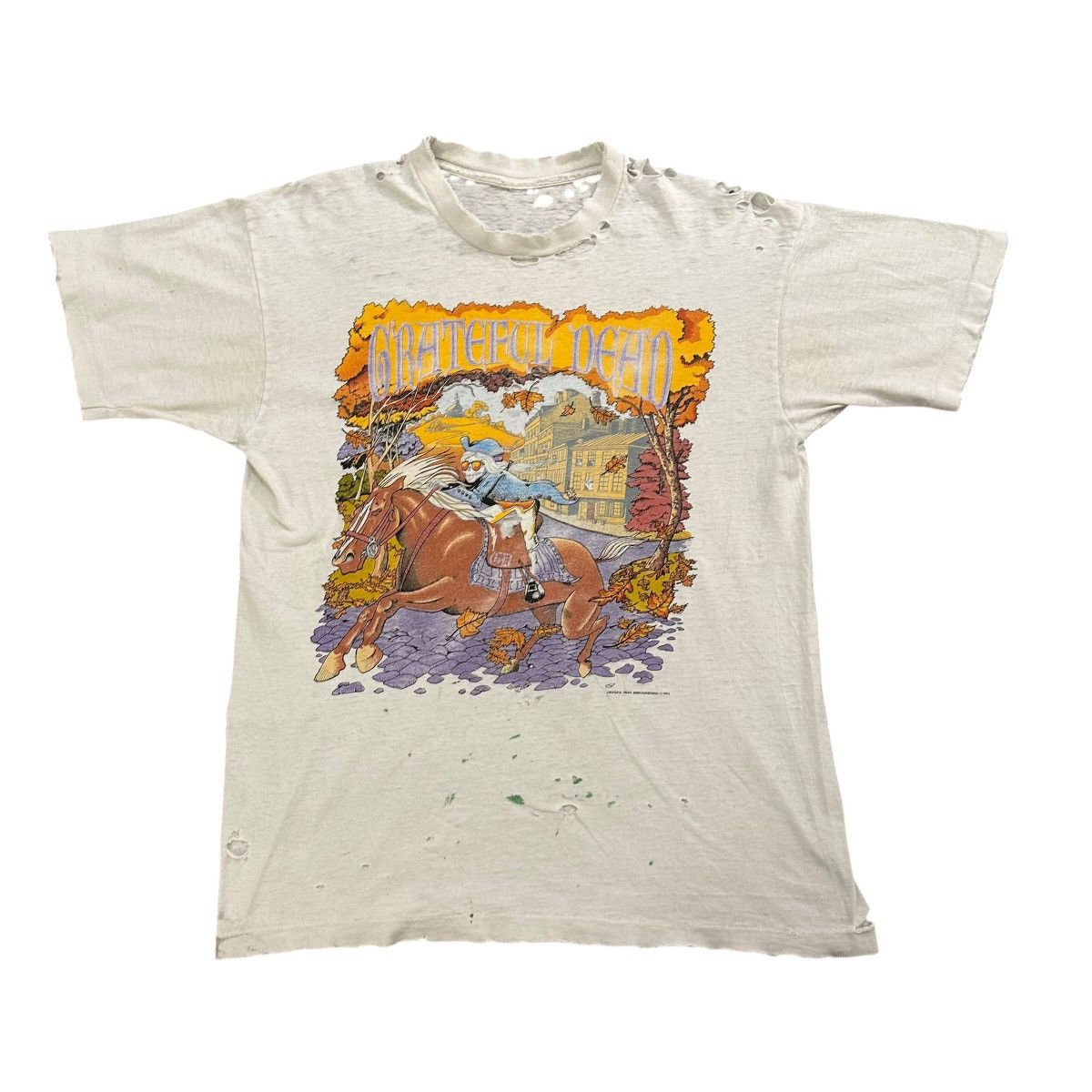 Band Tees Vintage 1993 Grateful Dead Boston Garden tour trashed shirt ...