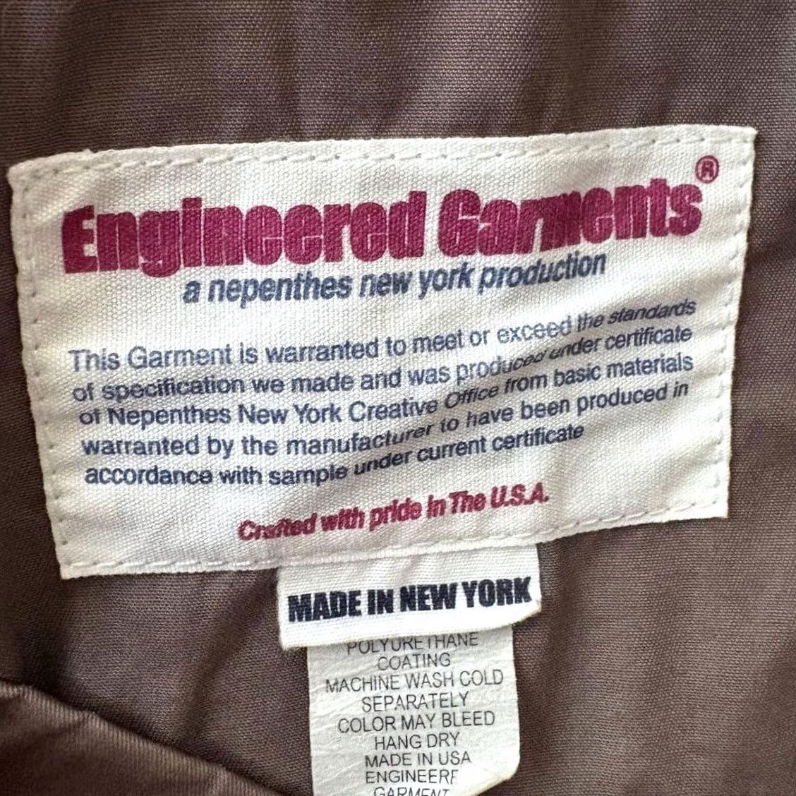 Engineered Garments ENGINEERED GARMENTS VEST MEN SIZE S GREEN NYLON USED Size US S / EU 44-46 / 1 - 4 Thumbnail