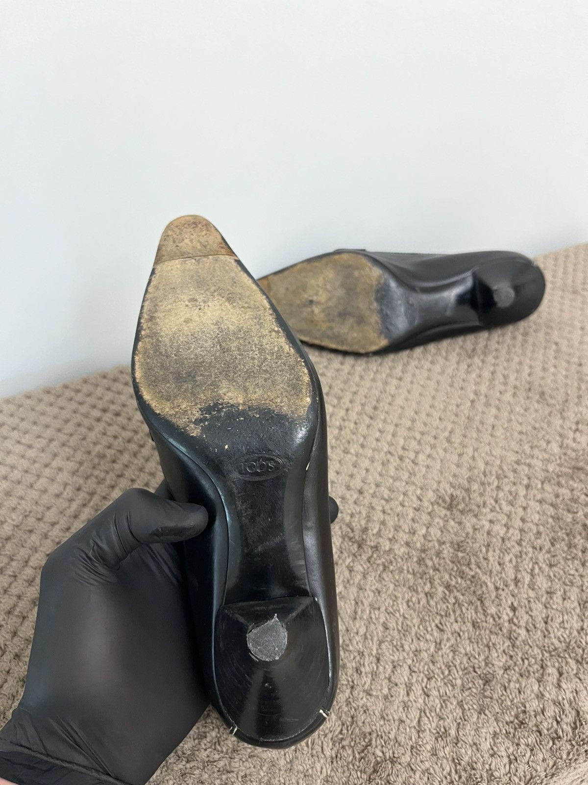 Tod's Tod’s Vintage Black Leather Heeled Sandals Elegant Size US 6 Size US 6 / IT 36 - 13 Thumbnail
