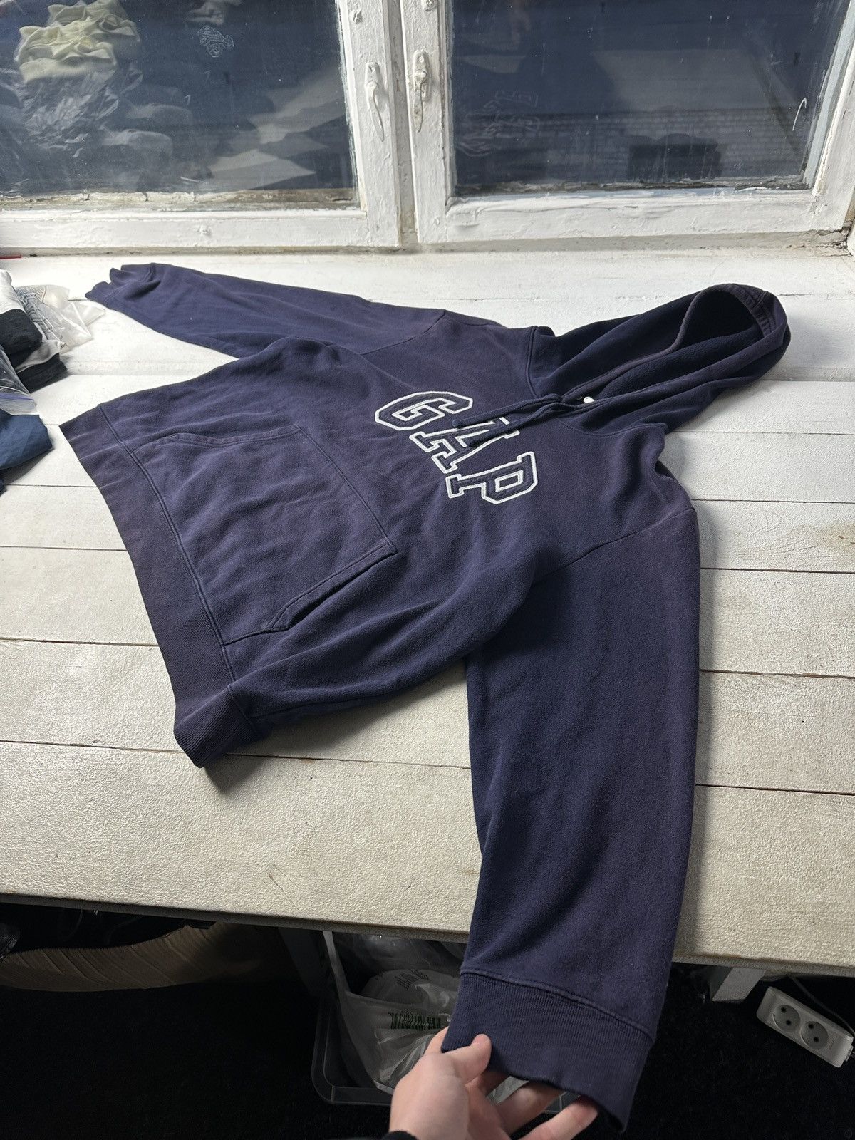 Gap 🚨Vintage GAP Yeezy Style Gap Oversized Hoodie Washed boxy Size US XL / EU 56 / 4 - 7 Thumbnail