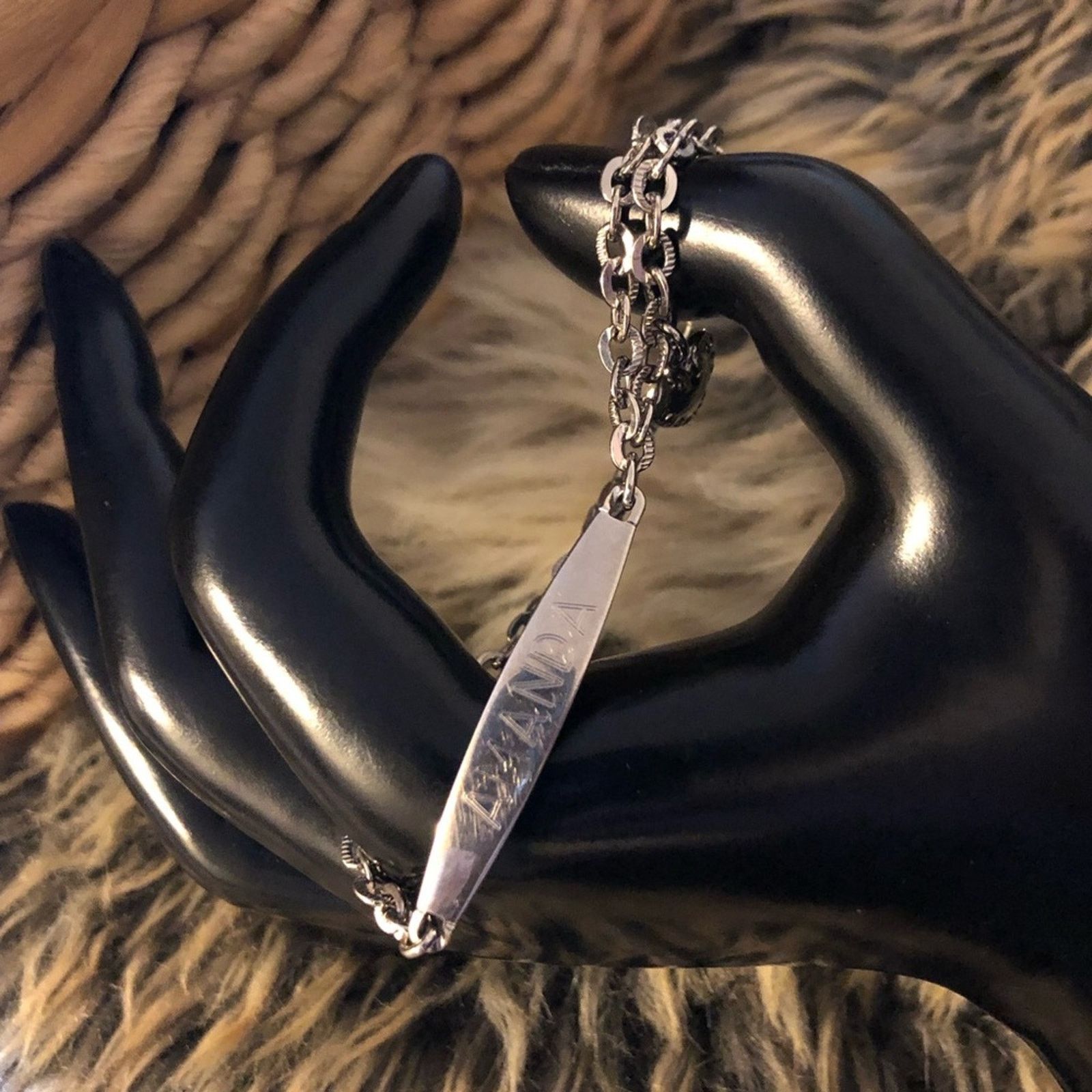 Vintage Vintage Speidel silver plated double chain “AMANDA” bracelet Size ONE SIZE - 2 Thumbnail