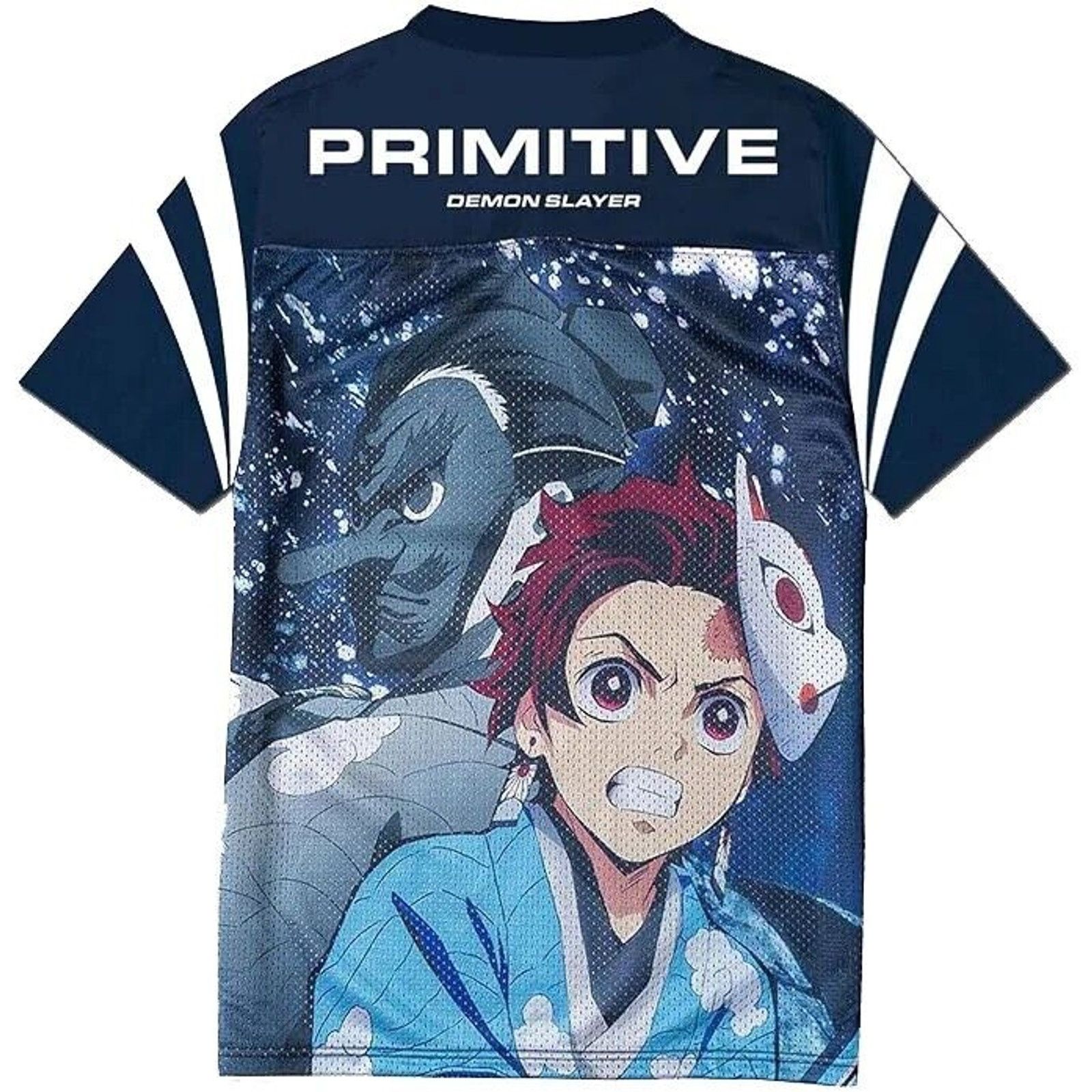 Primitive Primitive Men's X Demon Slayer Tanjiro Mesh Jersey Shirt Size US L / EU 52-54 / 3 - 2 Thumbnail