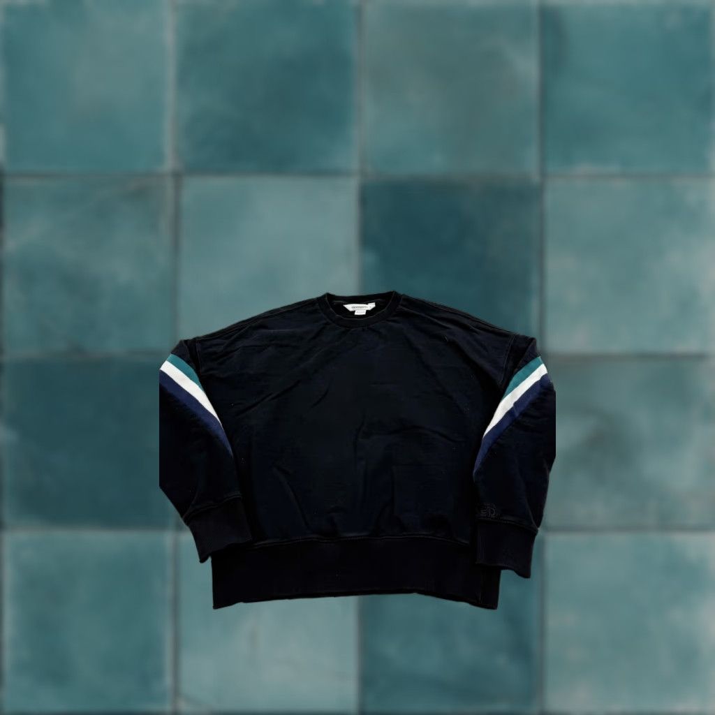 Eleven Paris VINTAGE Elevenparis Sweatshirt Mens Medium Crewneck Pullover Black Striped Cotton Embroidered Logo Casual Size US M / EU 48-50 / 2 - 1 Thumbnail
