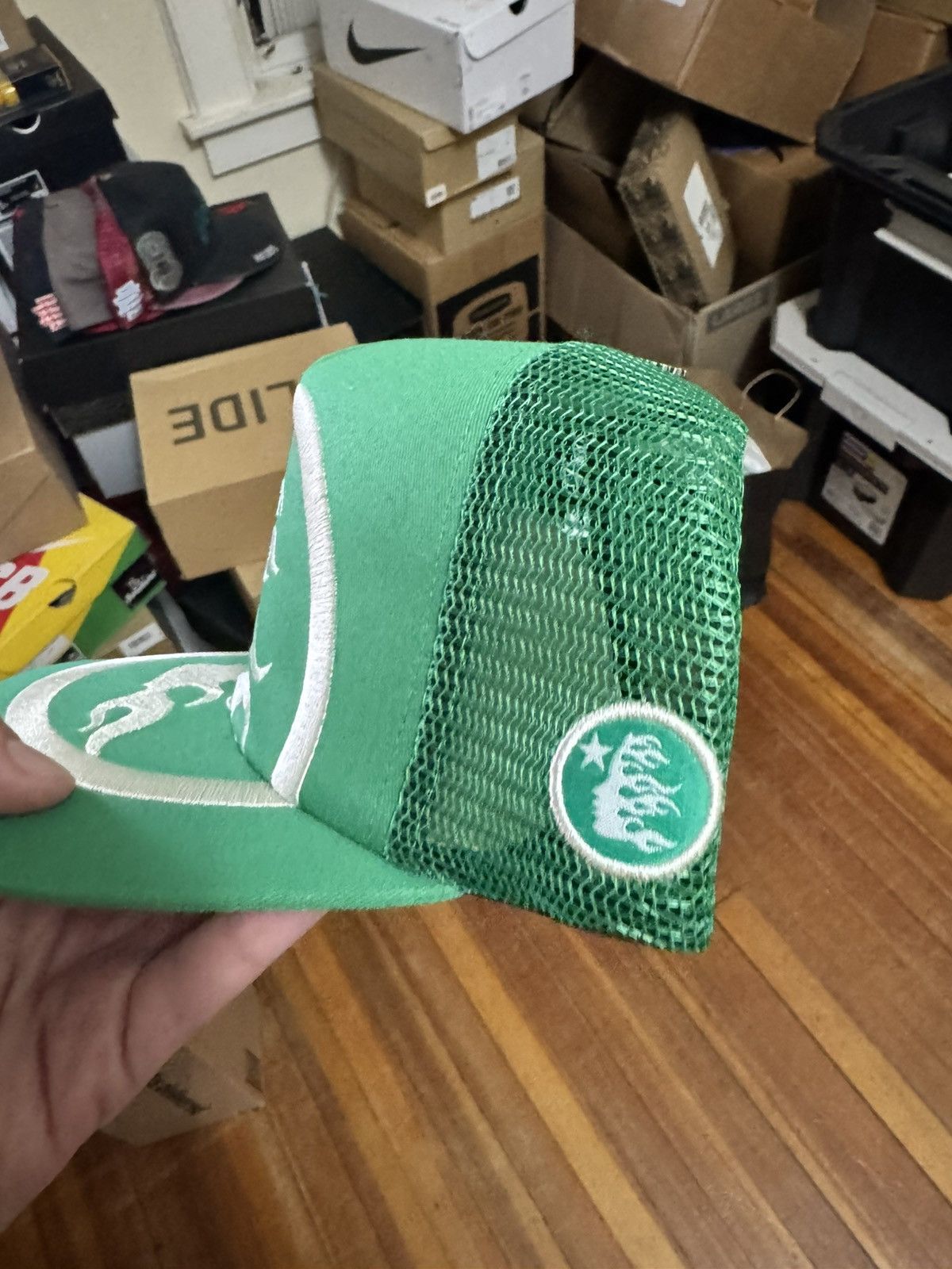 HELLSTAR Hellstar logo green trucker Size ONE SIZE - 2 Thumbnail