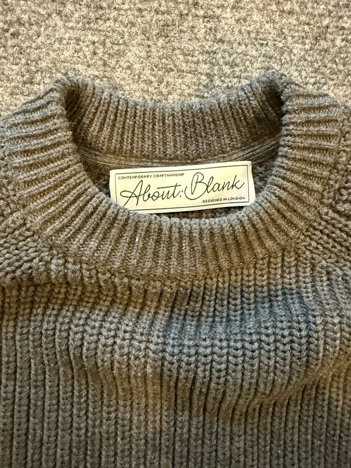 About:Blank About Blank Rib Mock Neck Crew Sweater Size US M / EU 48-50 / 2 - 4 Thumbnail
