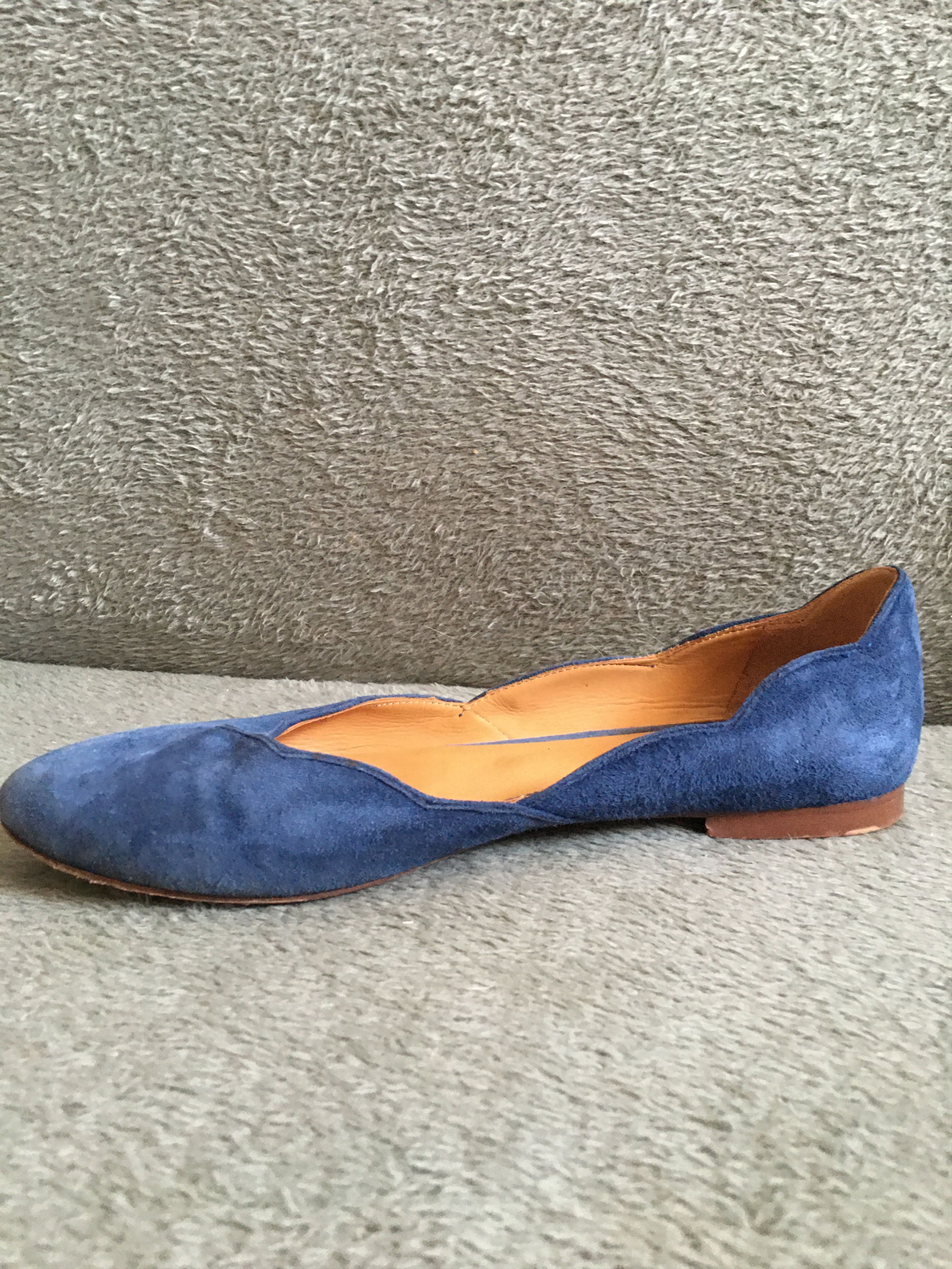 Sezane Sezane Blue Suede Flats Shoes EU 39 Size US 9 / IT 39 - 5 Thumbnail