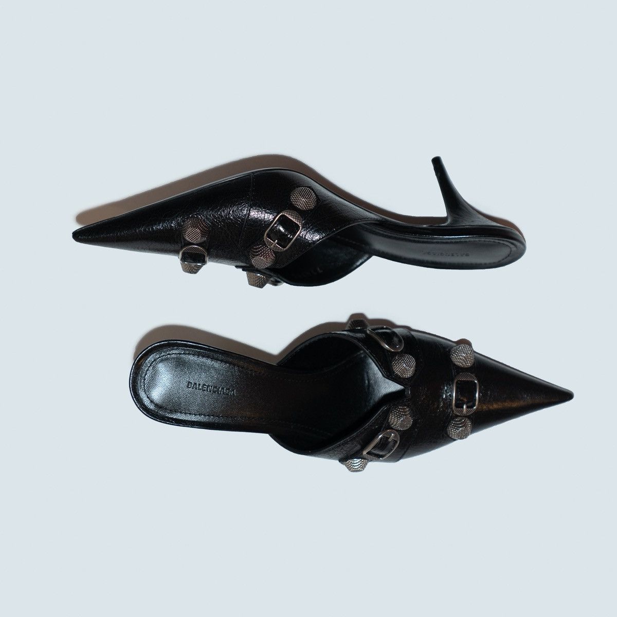 Balenciaga Balenciaga Cagole Pointed Toe Mules Size US 8 / IT 38 - 2 Thumbnail