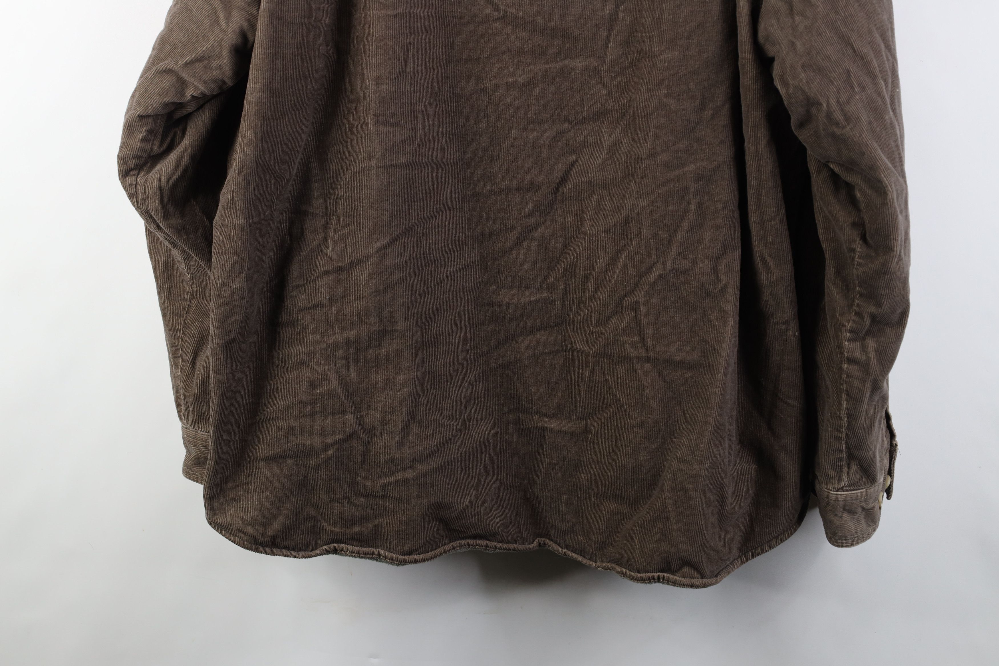 Vintage Vintage 90s Streetwear Lined Corduroy Shirt Jacket Jac Shirt Size US XL / EU 56 / 4 - 14 Thumbnail