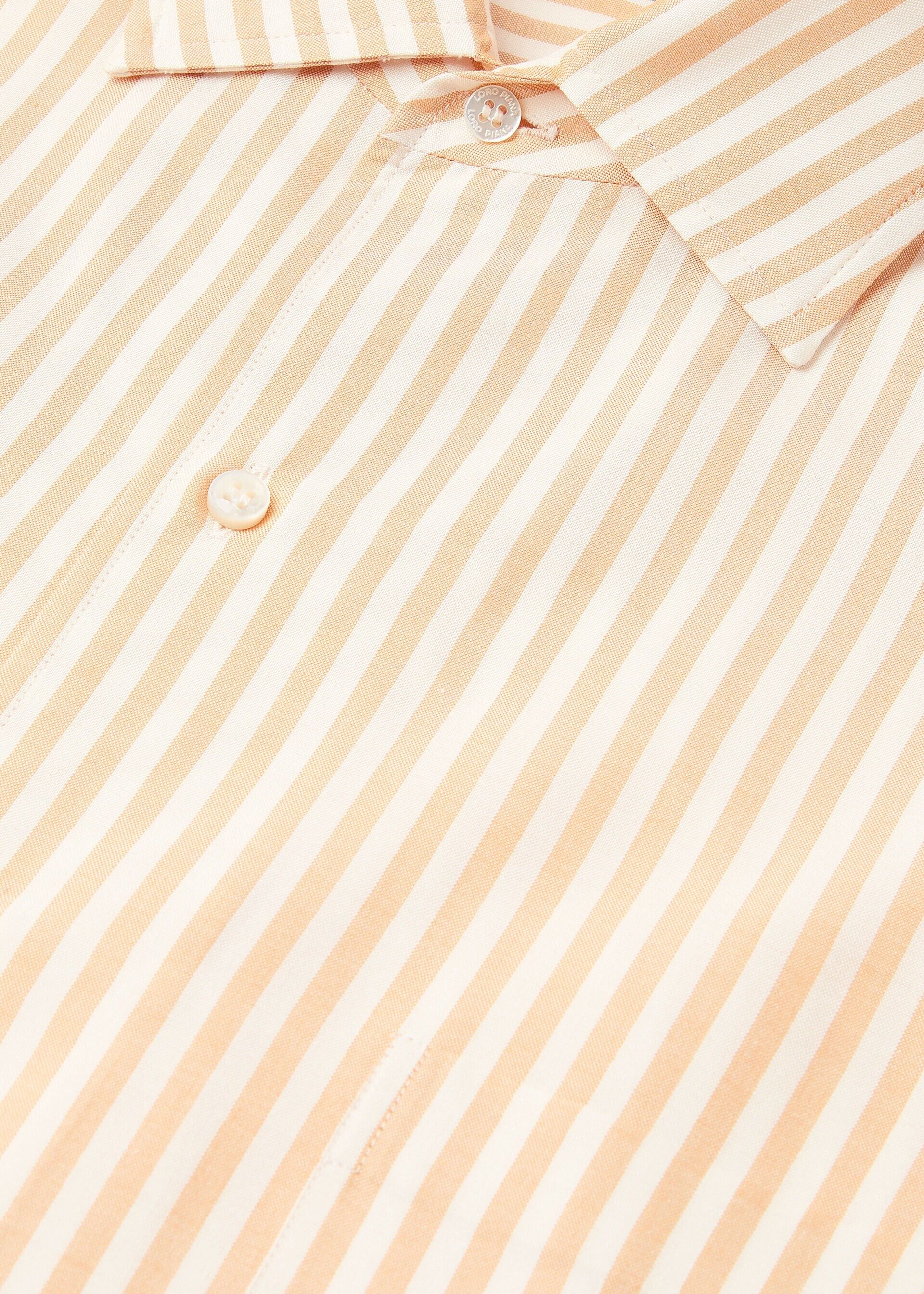 Loro Piana os11x0326 FAQ9950 André Shirt in Ivory/Peach Stripes Size US XL / EU 56 / 4 - 7 Thumbnail