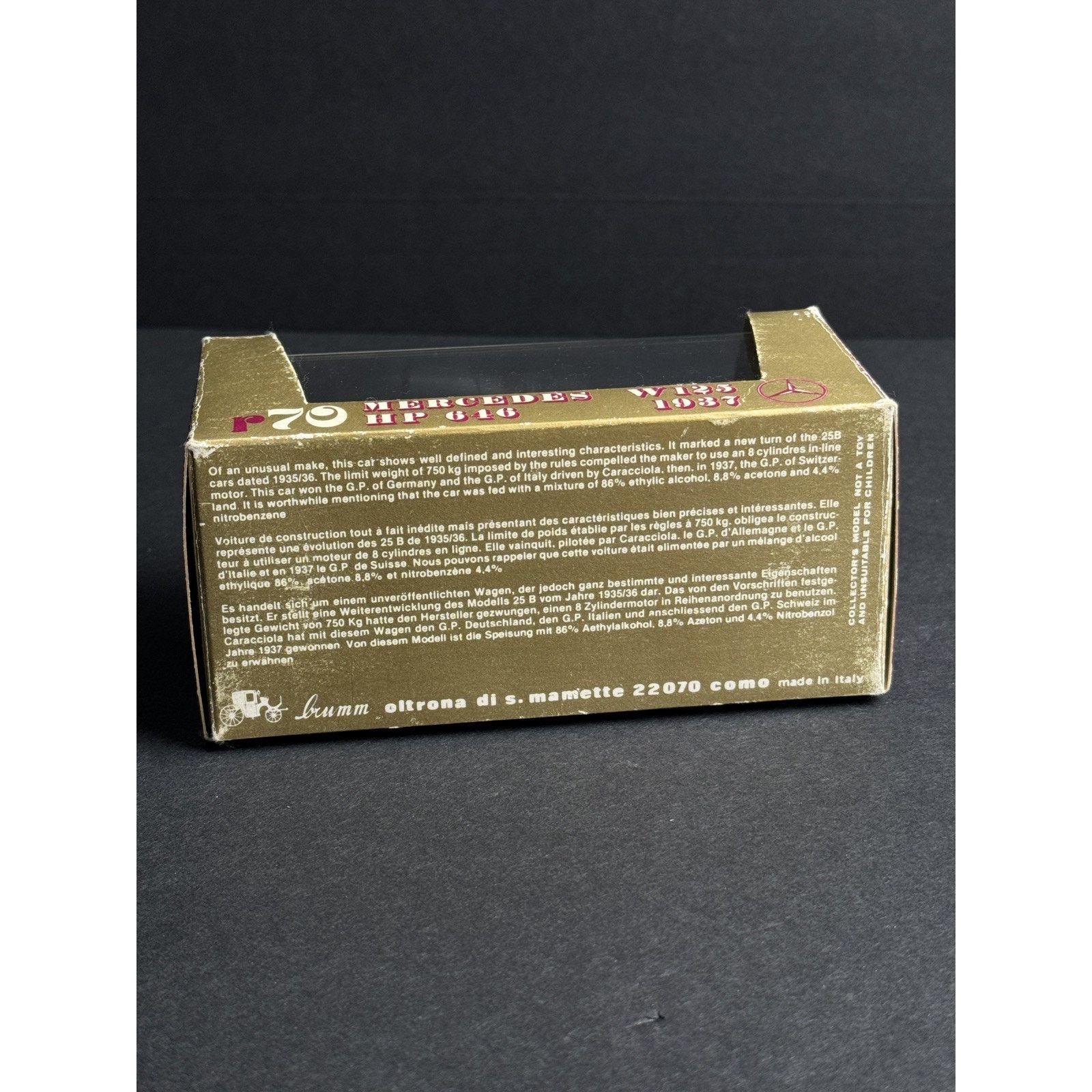 & Other Stories BRUMM Mercedes-Benz W125 HP 646 1937 , Scala 1/43 Size ONE SIZE - 5 Thumbnail