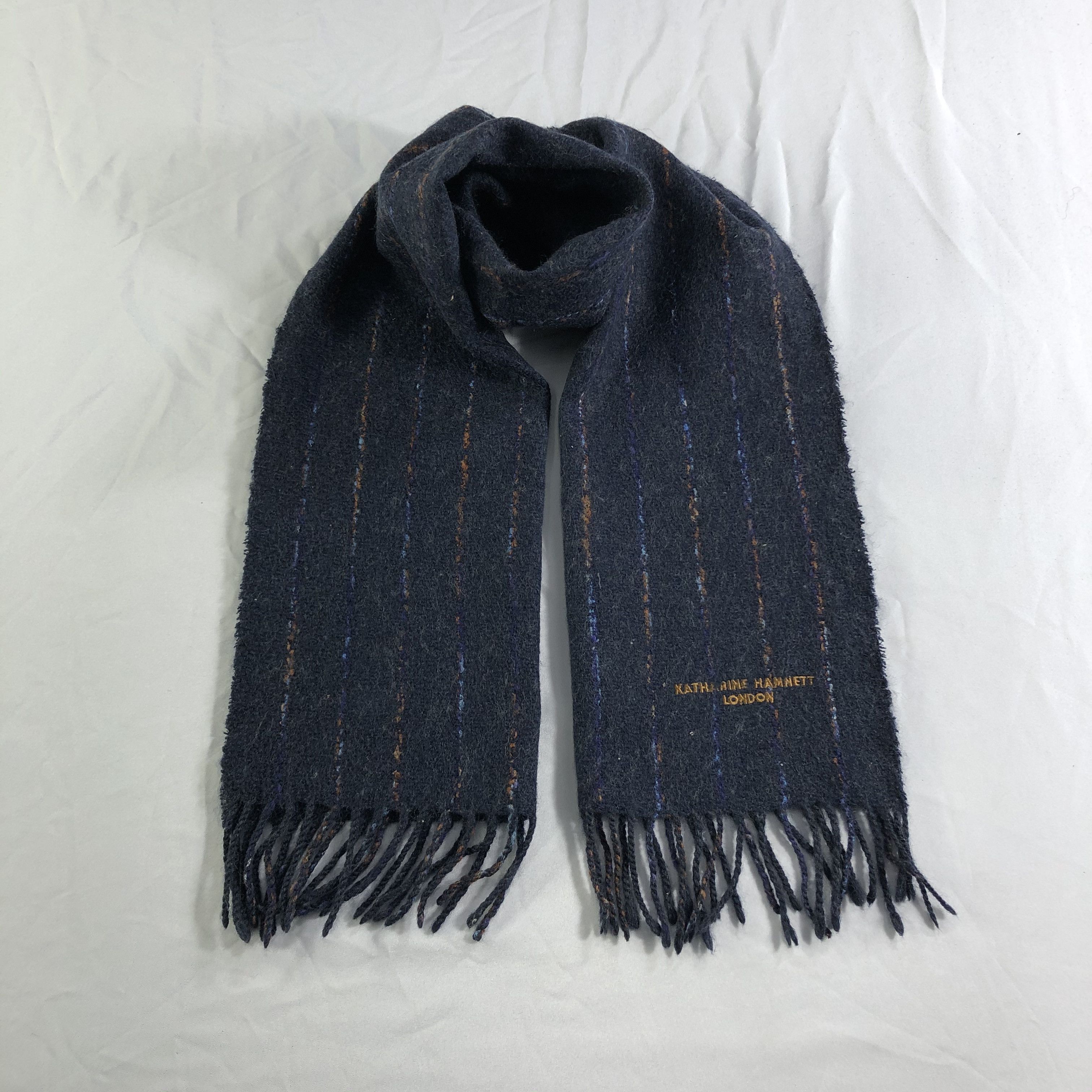 Katharine Hamnett London Katharine Hamnett Wool Scarf Muffler Neckwear V2445 Size ONE SIZE - 1 Thumbnail