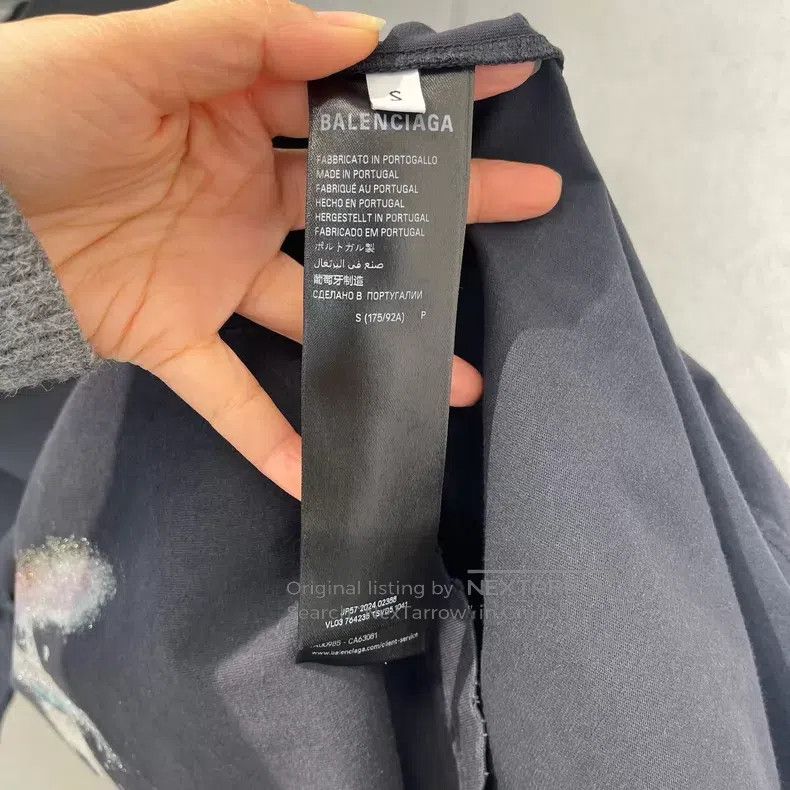 Balenciaga Balenciaga Back gradient logo short sleeve Size US S / EU 44-46 / 1 - 5 Thumbnail