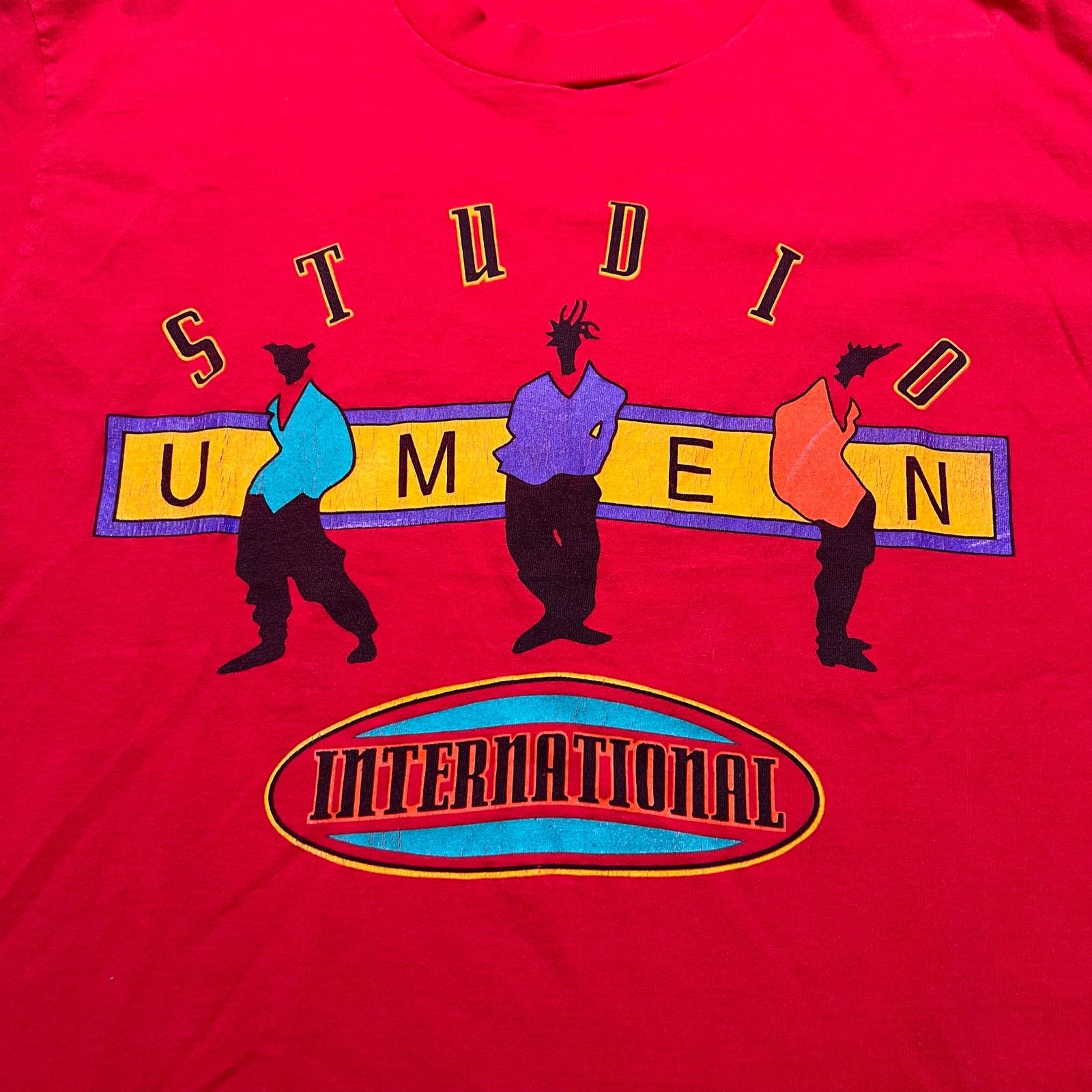 Vintage VINTAGE 80S STUDIO UMEN BOXY WIDE T SHIRT SZ L RED Y2K Size US L / EU 52-54 / 3 - 2 Thumbnail