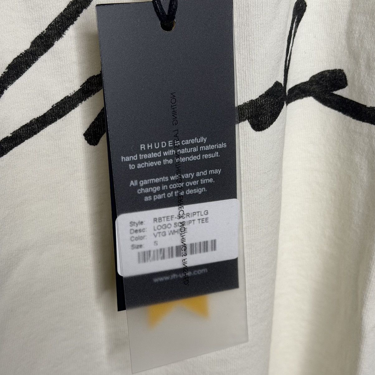 Rhude Rhude Script Tee, Size Small, 100% Authentic, Fast Shipping Size US S / EU 44-46 / 1 - 4 Thumbnail