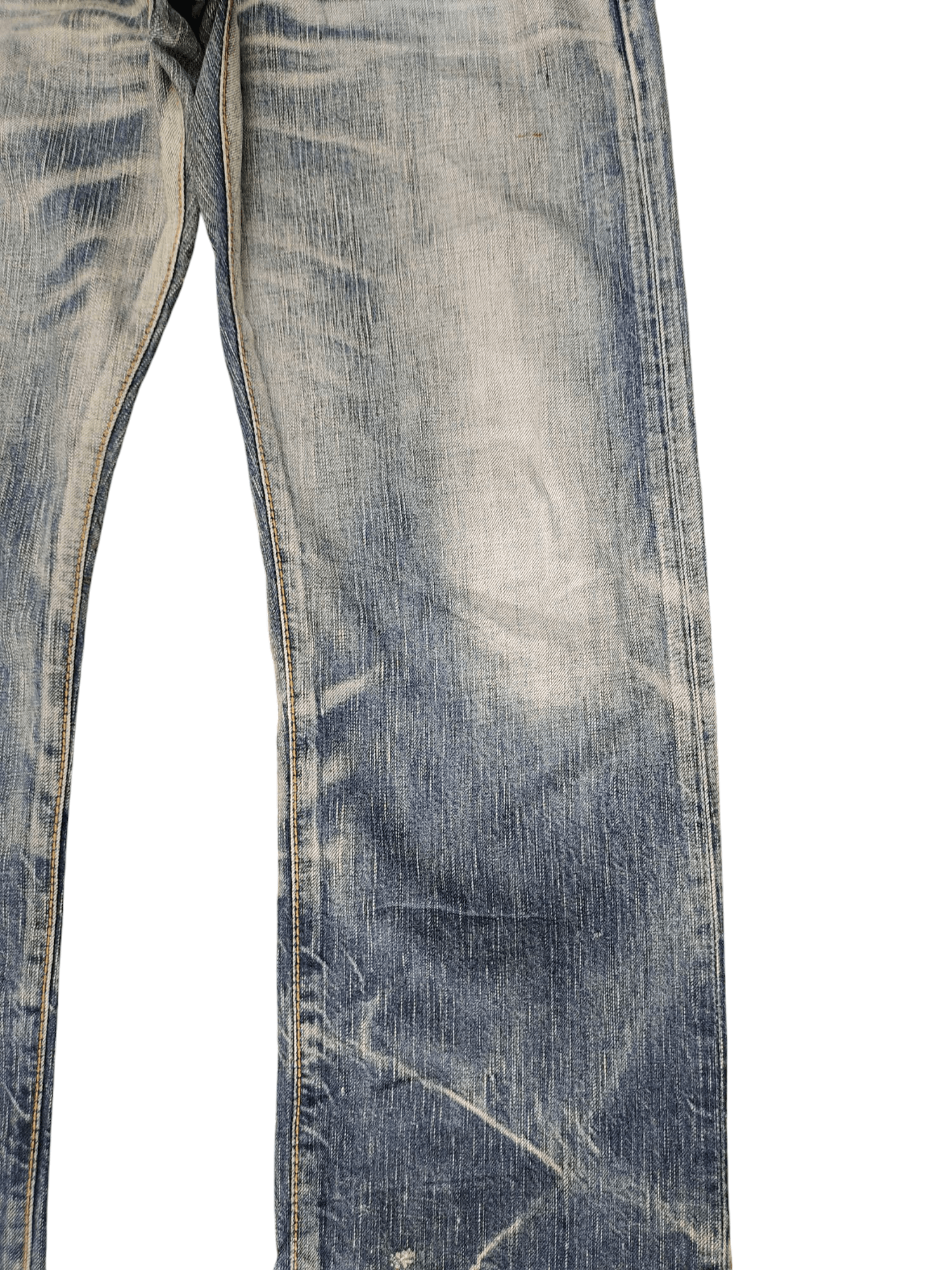 Edwin Vintage Edwin 503 Distress Faded Clawmark Denim Jeans Size US 33 - 4 Thumbnail