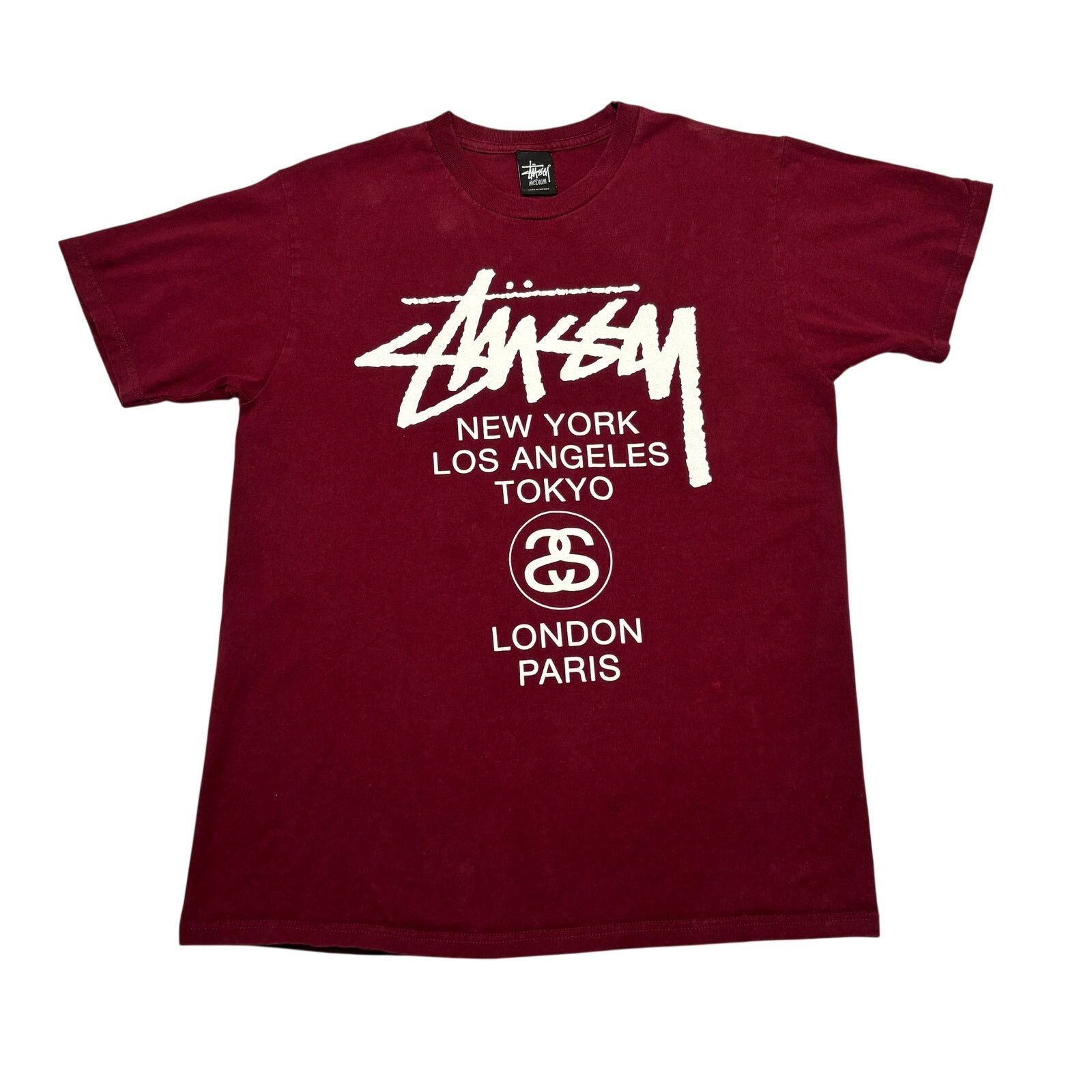 Stussy Stussy World Tour Short Sleeve T Shirt Medium Y2K Skater Size US M / EU 48-50 / 2 - 1 Thumbnail