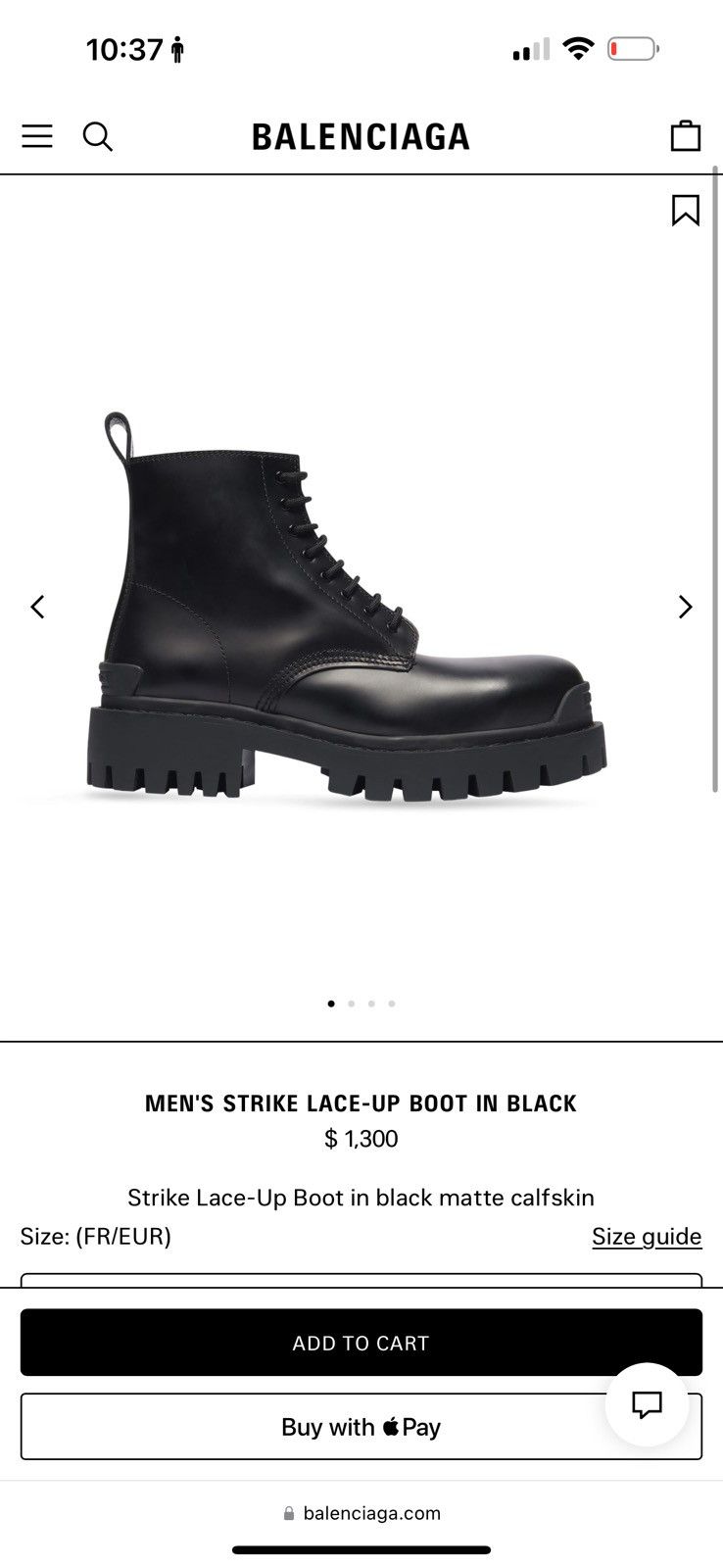 Balenciaga BALENCIAGA STRIKE BOOTS SIZE 43 Size US 10.5 / EU 43-44 - 12 Thumbnail