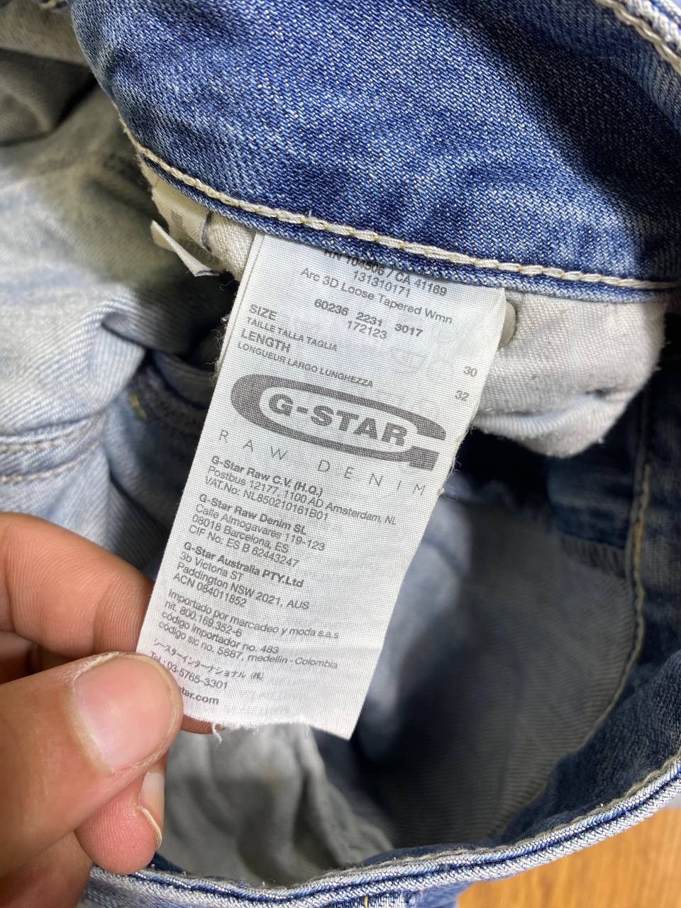 G-Star G Star Raw Mens Denim Pants Deconstructed Super Slim Jeans Size US 30 / EU 46 - 2 Thumbnail