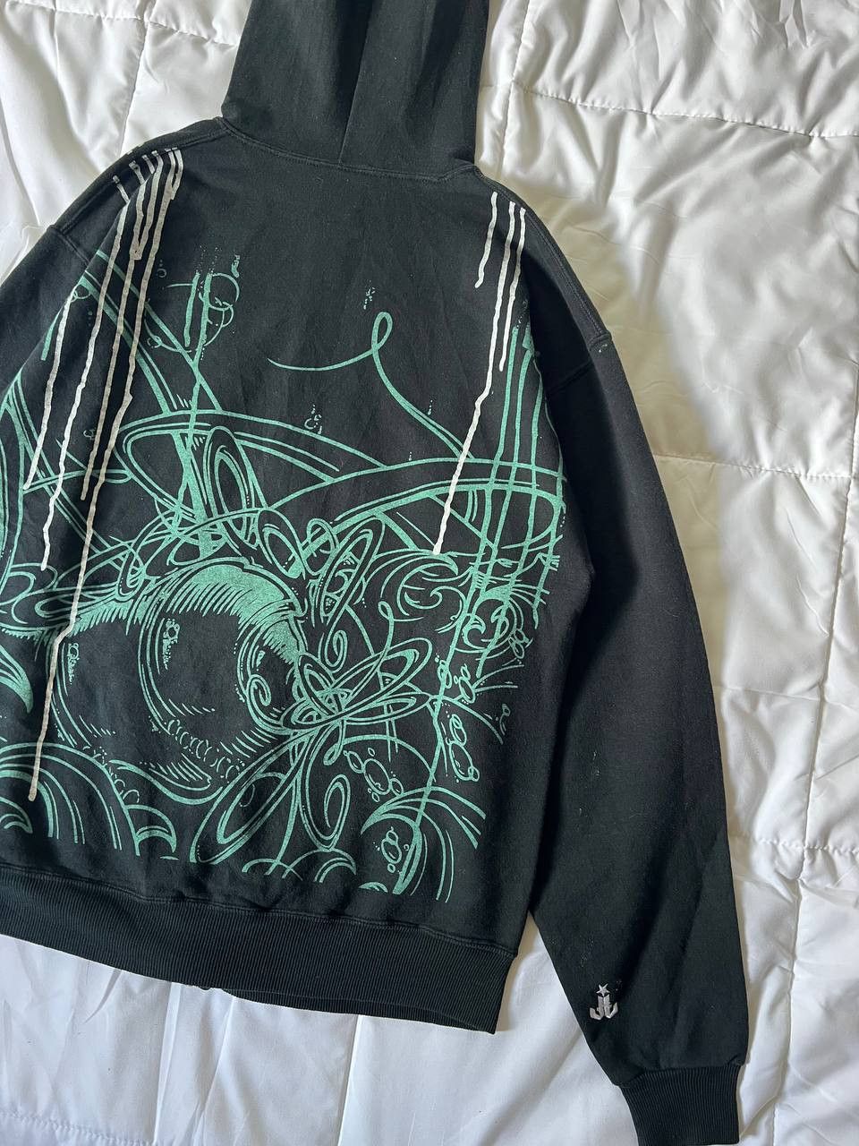 Japanese Brand Vintage Graffiti Zip Up Hoodie Balenciaga Style Size US M / EU 48-50 / 2 - 14 Thumbnail