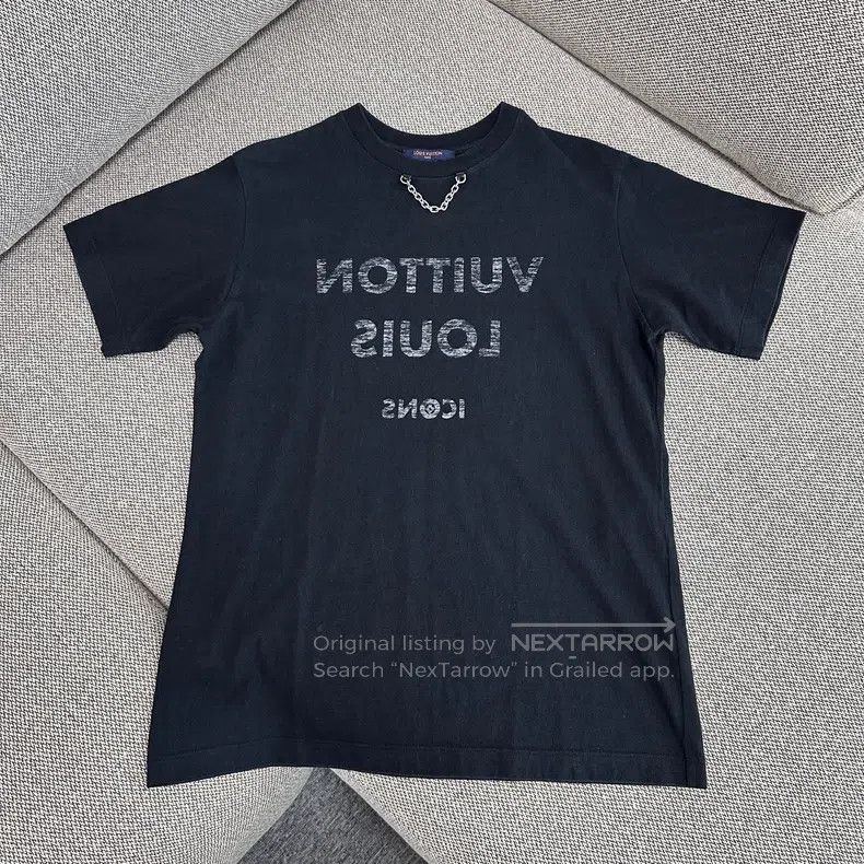 Louis Vuitton Louis Vuitton Black monogrammed chain short sleeves Size US M / EU 48-50 / 2 - 1 Thumbnail