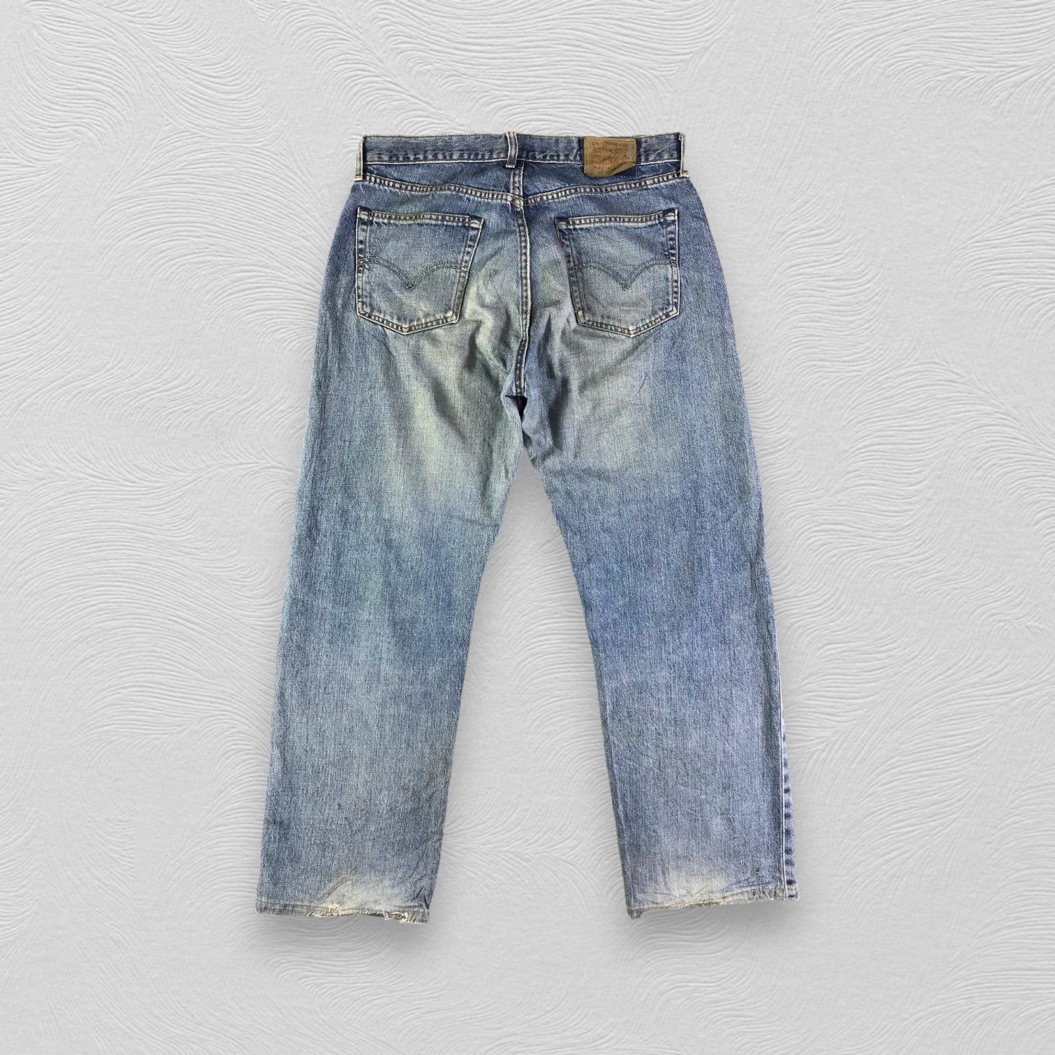 Levi's Vintage Levis 503 Redline Jeans Ripped Selvedge Denim KJ2856 Size US 34 / EU 50 - 2 Thumbnail