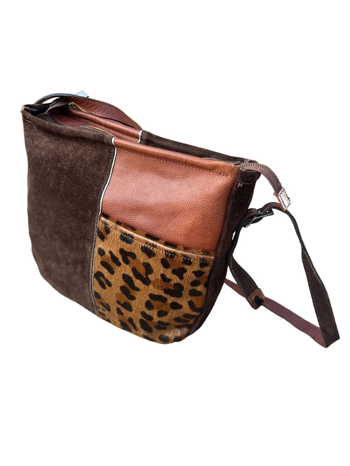 Leather Vintage Turkuabo Japan Patchwork Leather Bag Size ONE SIZE - 14 Thumbnail