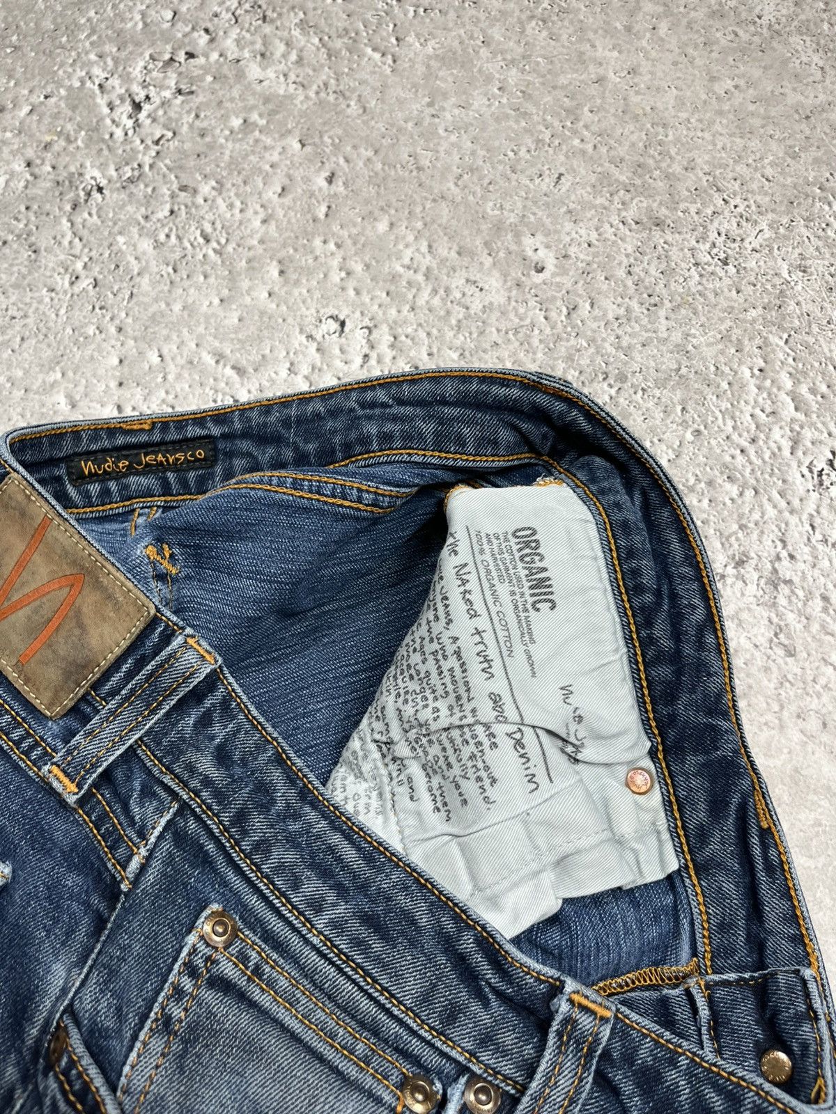 Nudie Jeans Nudie Jeans Skinny Fit Organic Denim Jeans W33 L30 Blue Size US 33 - 11 Thumbnail