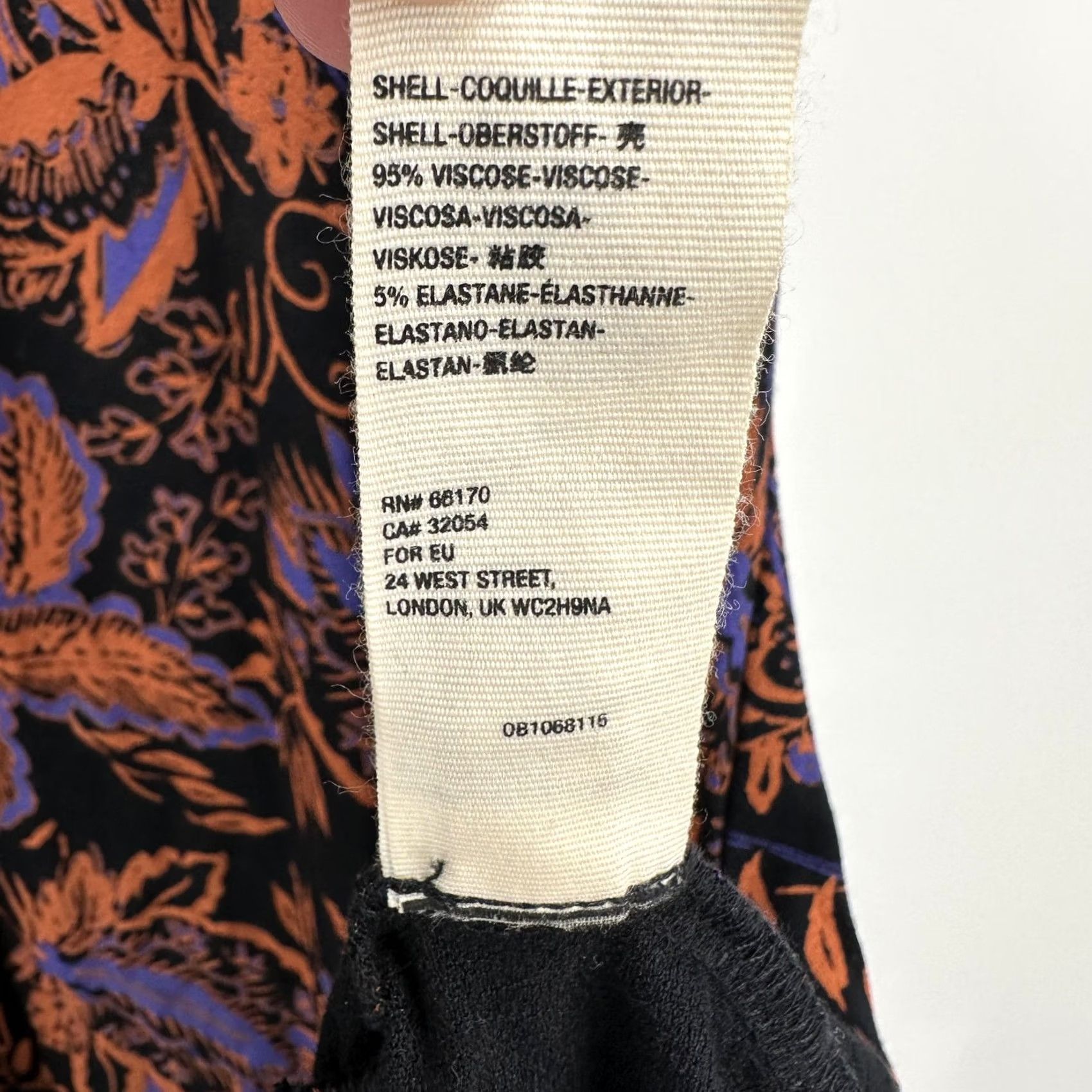 Free People VINTAGE Free People Dress Womens Small Black Brown Floral Boho Long Sleeve Keyhole Flowy Size S / US 4 / IT 40 - 6 Thumbnail