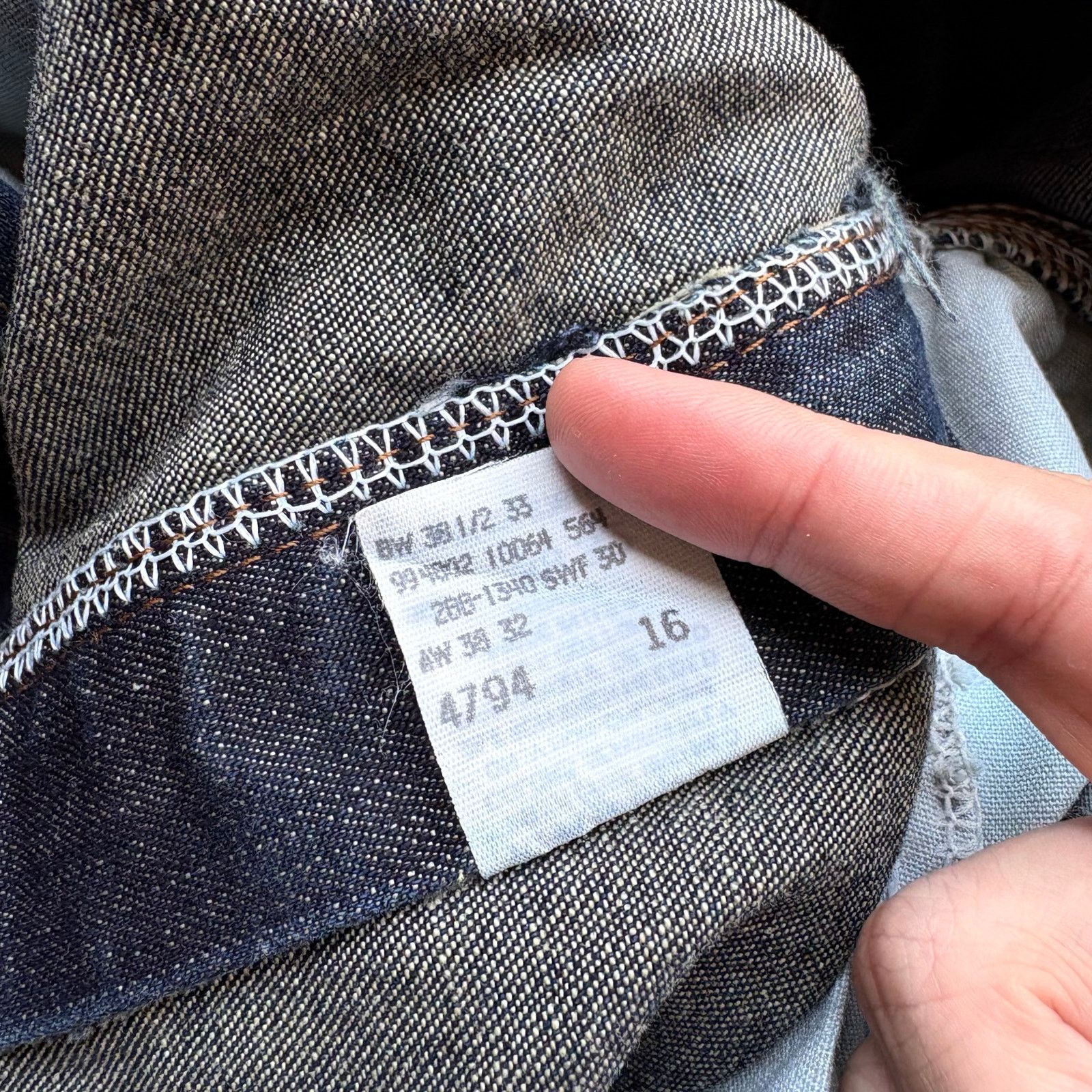 Lee Crazy Vintage Buddy Lee Cant Bust Em Cinch Back Jeans Size US 38 / EU 54 - 8 Thumbnail