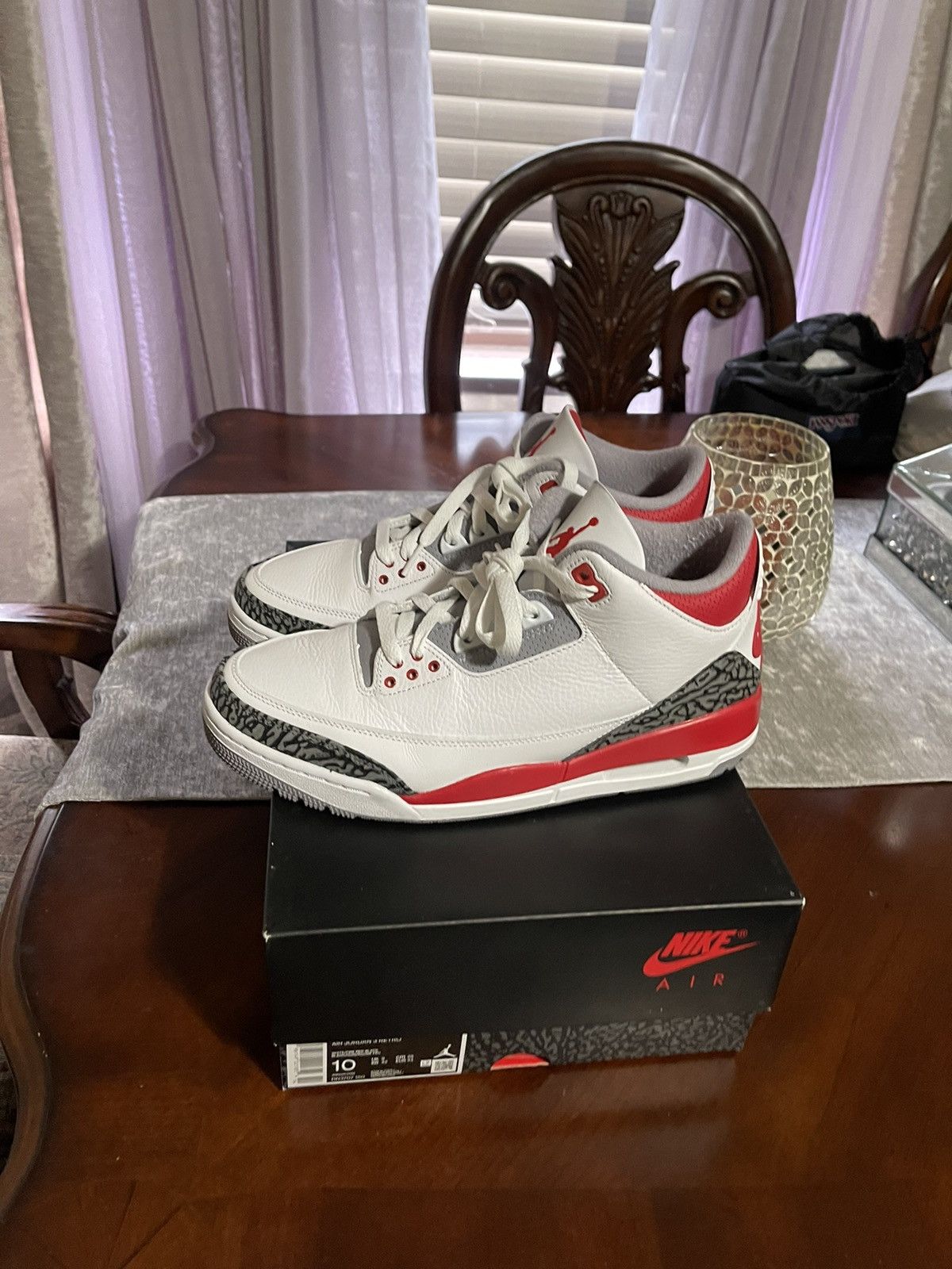 Jordan Brand Air Jordan 3 Fire Red Size US 10 / EU 43 - 2 Thumbnail
