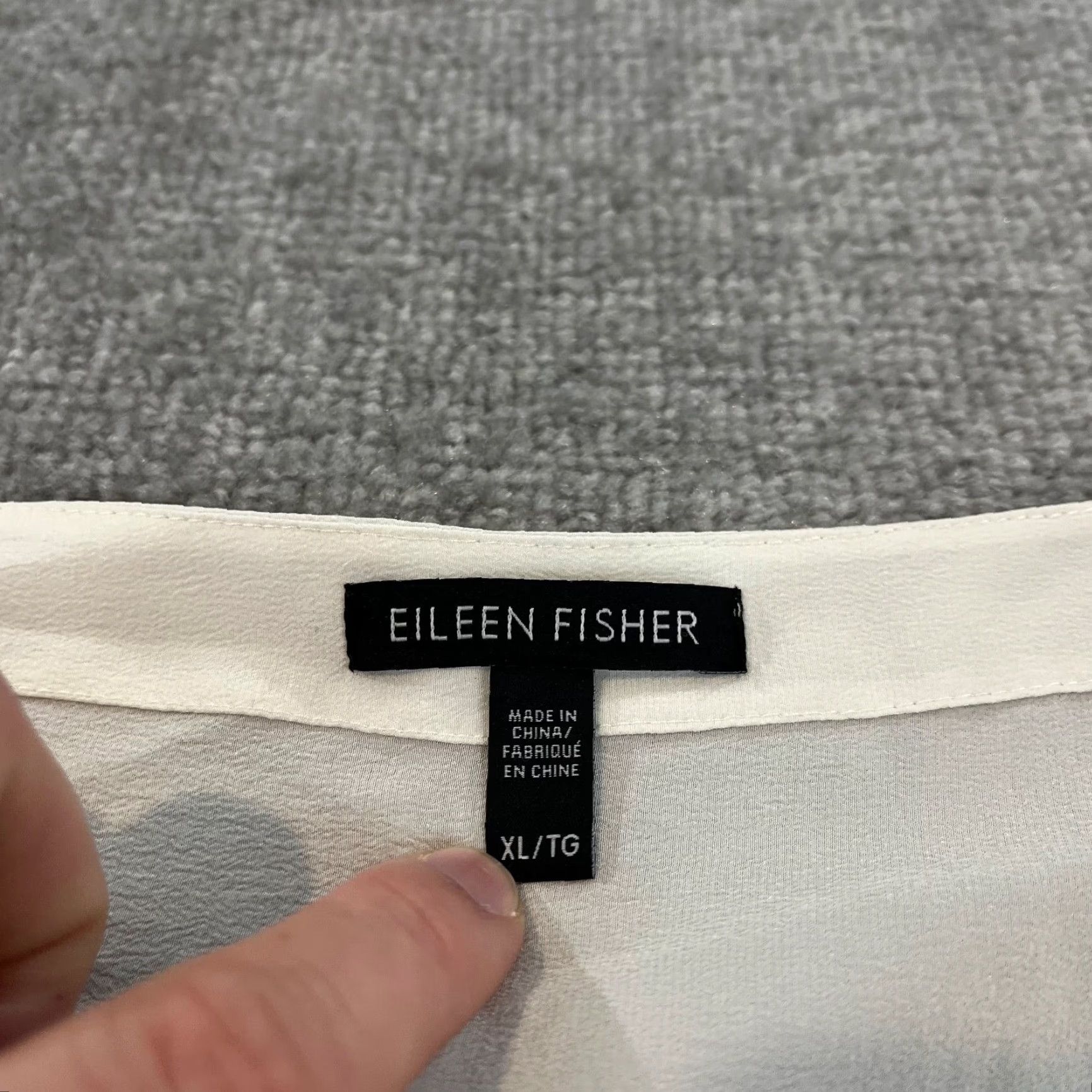 Eileen Fisher EILEEN FISHER Dress Womens XL Ivory White Silk Lightweight Shift Boat Neck Casual Formal Size XL / US 12-14 / IT 48-50 - 2 Thumbnail