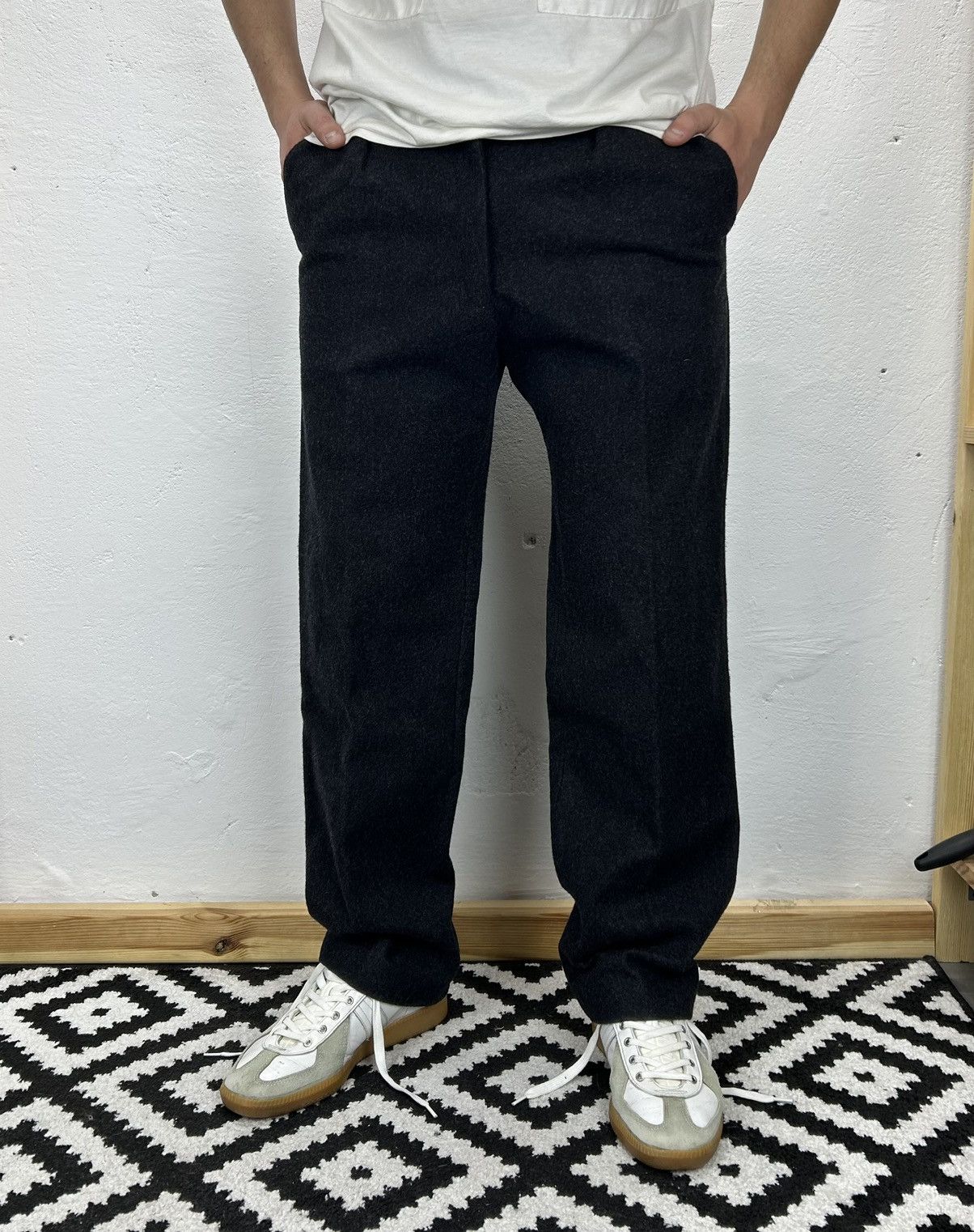 Vintage Antique Vintage European Style Suit Wool Trousers Size 34 Size US 34 / EU 50 - 1 Thumbnail