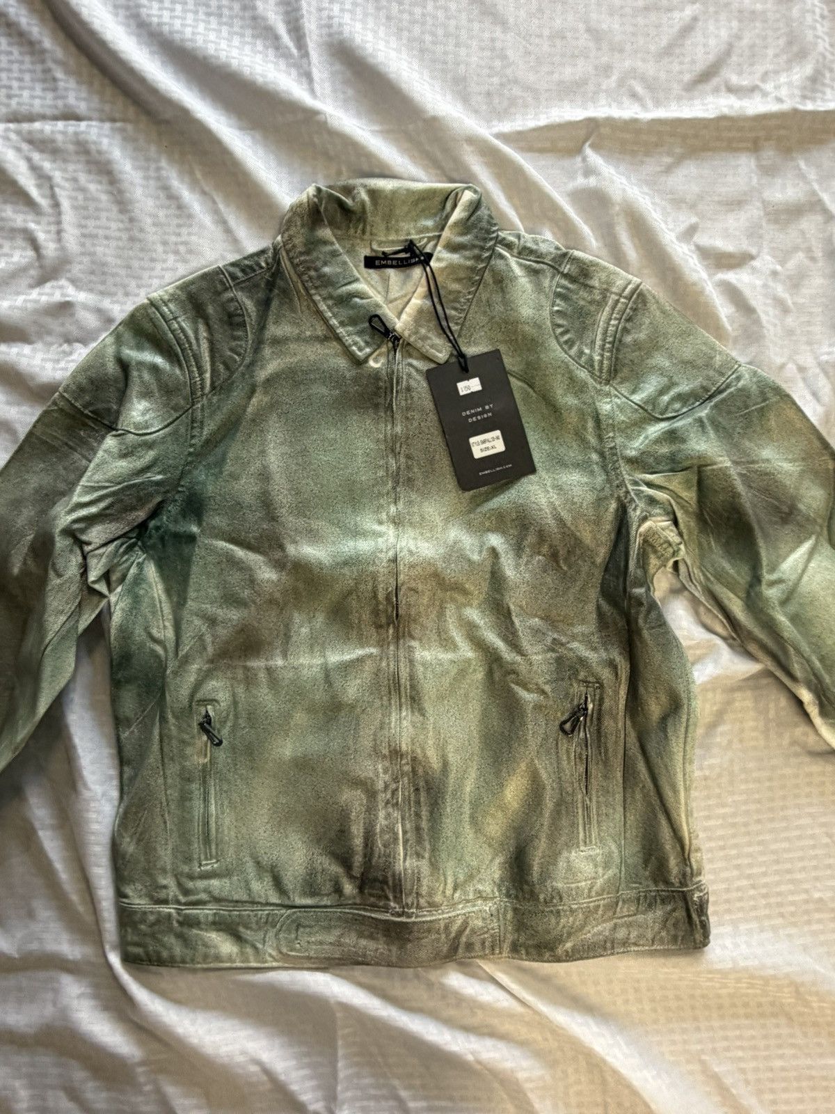 Embellish Embellish Waxed Denim Jacket Size US XL / EU 56 / 4 - 1 Thumbnail