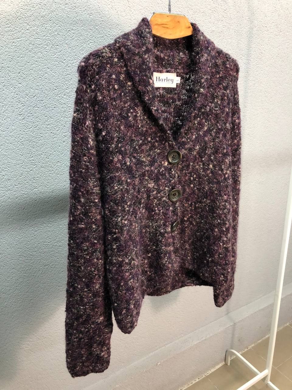 Harley of Scotland Harley of Scotland womens wool cardigan sweater Large Size L / US 10 / IT 46 - 2 Thumbnail