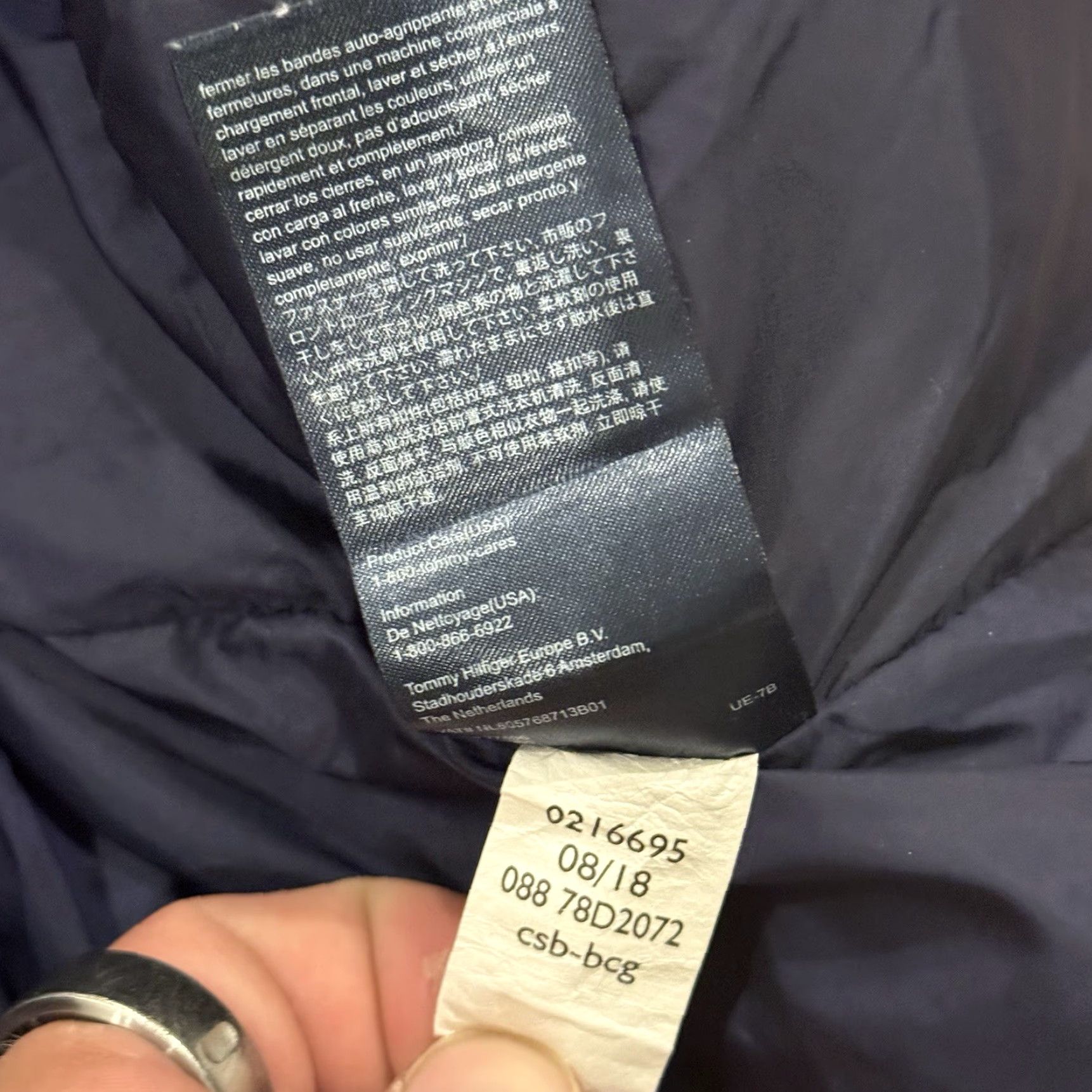 Tommy Hilfiger Tommy Hilfiger Puffer Reversible Jacket Down Feather Mens M Multi Flaws Size US M / EU 48-50 / 2 - 6 Thumbnail