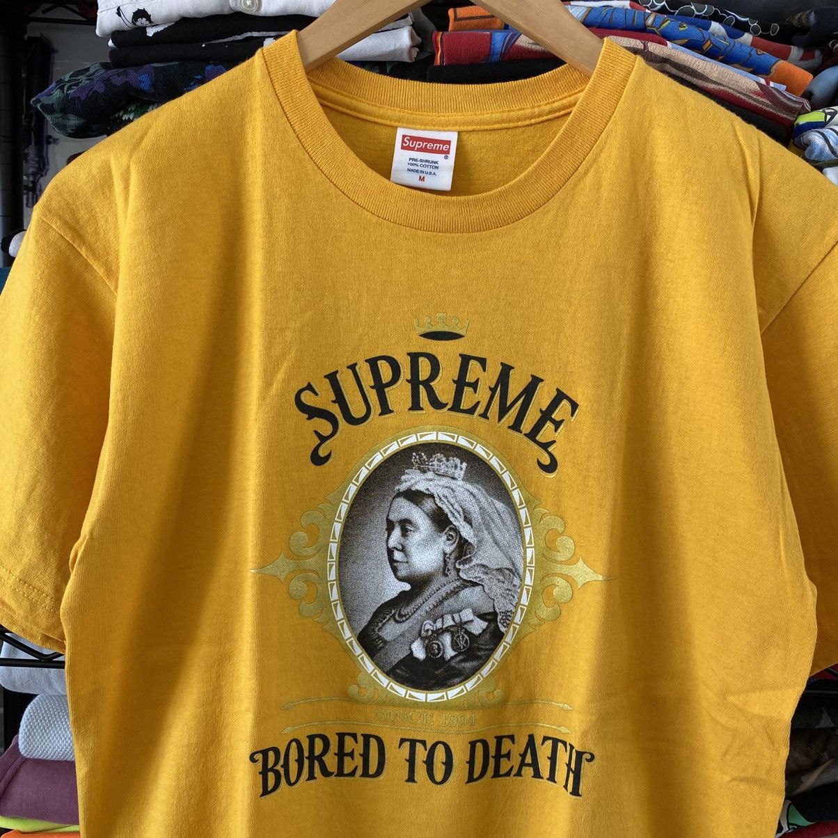 Supreme Supreme Bored to Death T-Shirt Gold Bombay Saphire 2010 Size US M / EU 48-50 / 2 - 2 Thumbnail