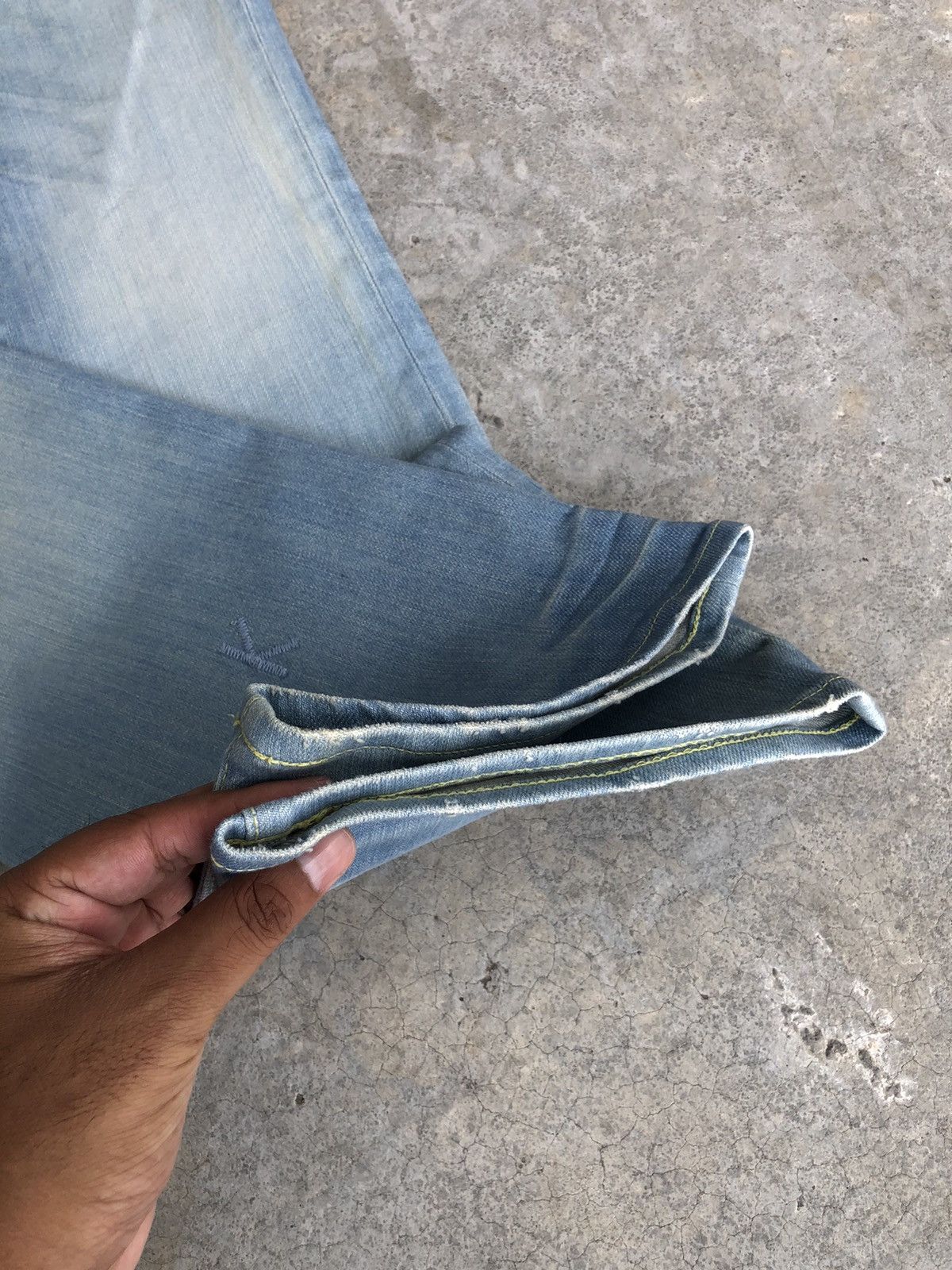 Japanese Brand Japanese Kunna Flared Jeans Distressed Jeans Size US 31 - 13 Thumbnail