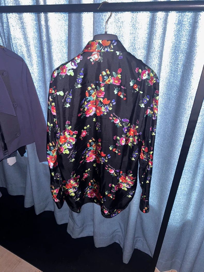 Dior Dior size 37 19SS Burt's Bees floral silk shirt 2502-Nextar Size US M / EU 48-50 / 2 - 2 Thumbnail