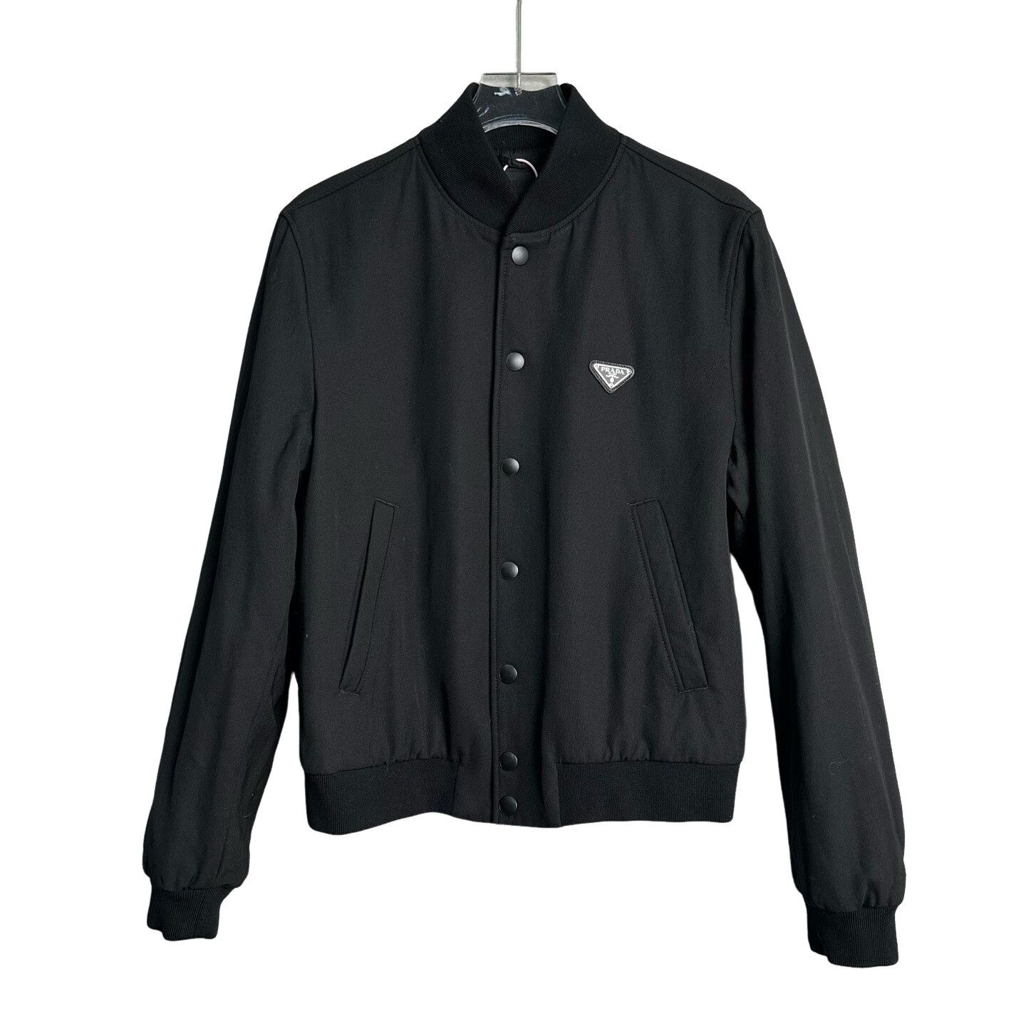 Prada Prada Triangle Logo Wool Bomber Jacket 48 Size US M / EU 48-50 / 2 - 1 Thumbnail