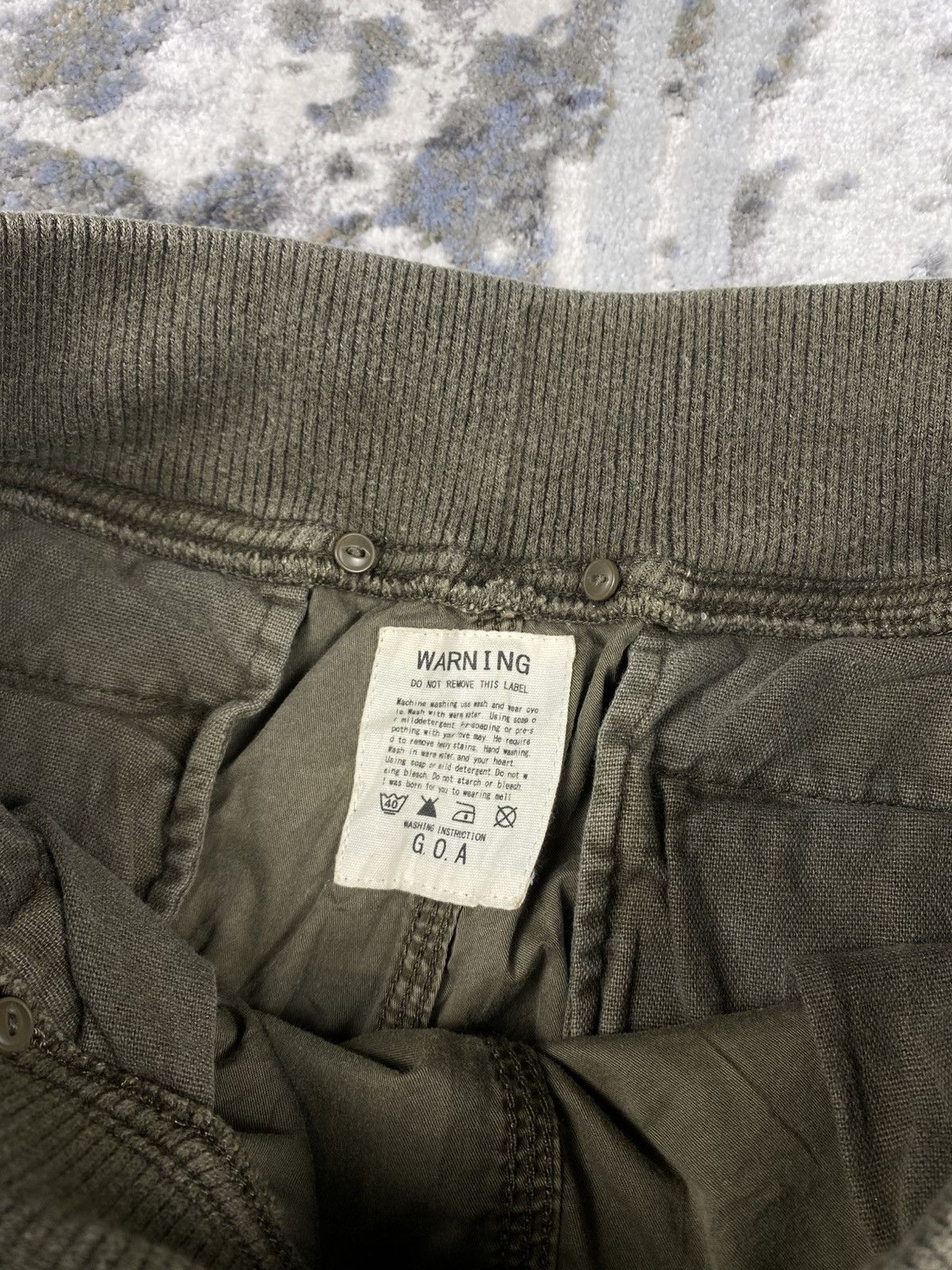Japanese Brand × Le Grande Bleu (L.G.B.) × Vintage GOA khaki and green camo cargo pants Size US 30 / EU 46 - 5 Thumbnail